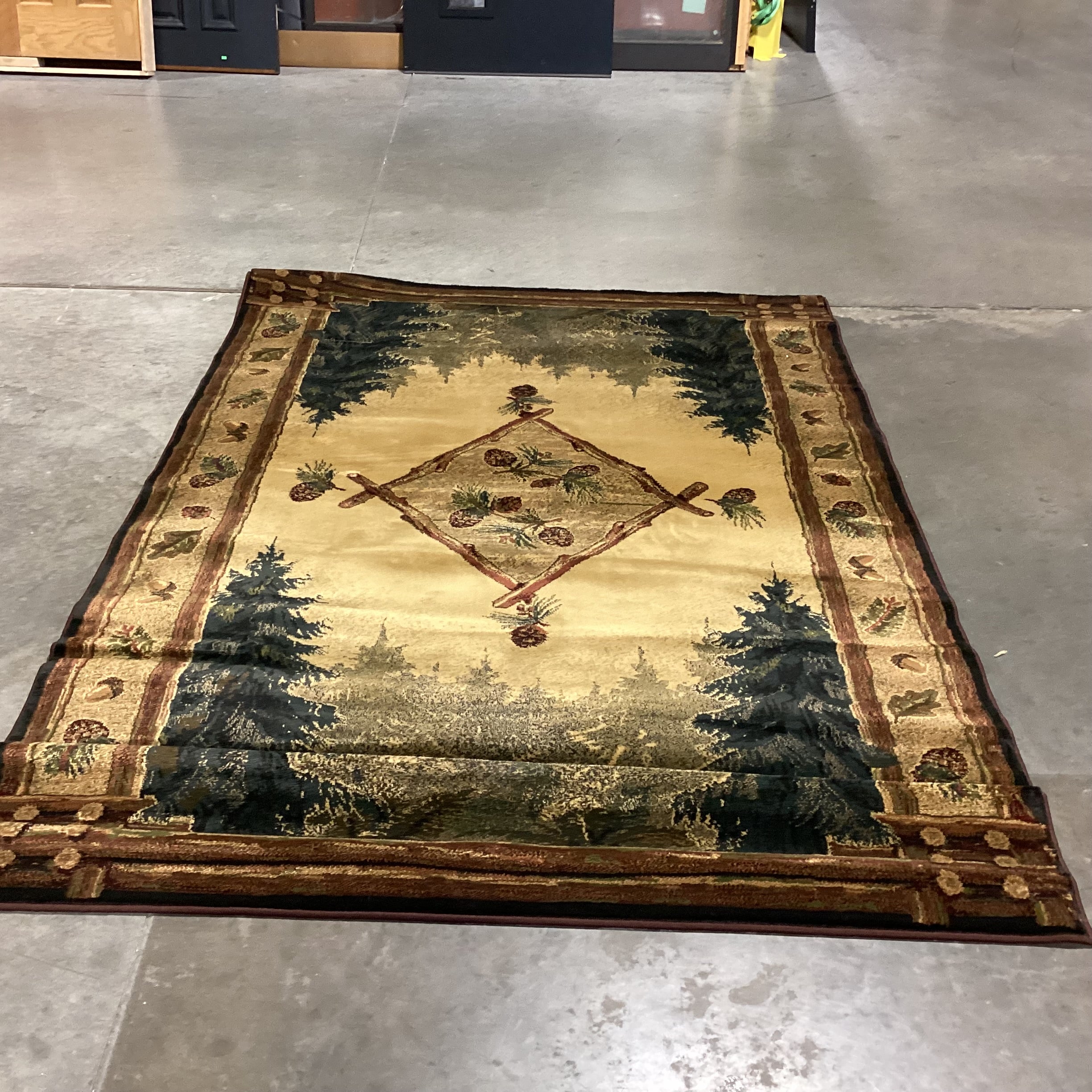 Genesis Forest Trail Lodge Olefin Rug 6'x 9'