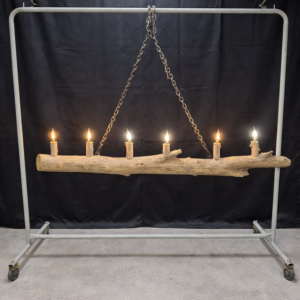 Driftwood Branch Six Light Chandelier 68"x5"x11"