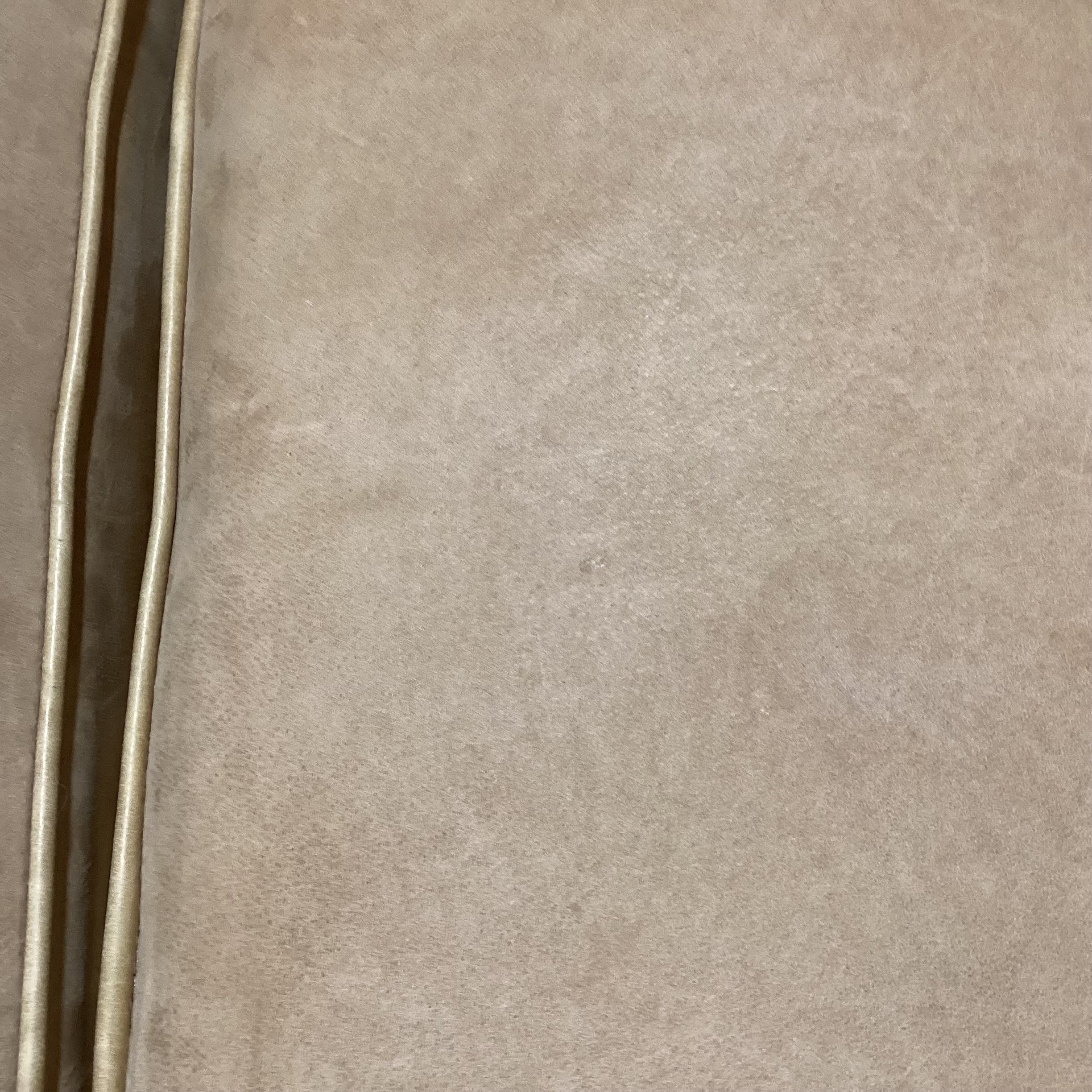 Custom Curved Suede & Down Mix Sofa  72"x 16"x 30"