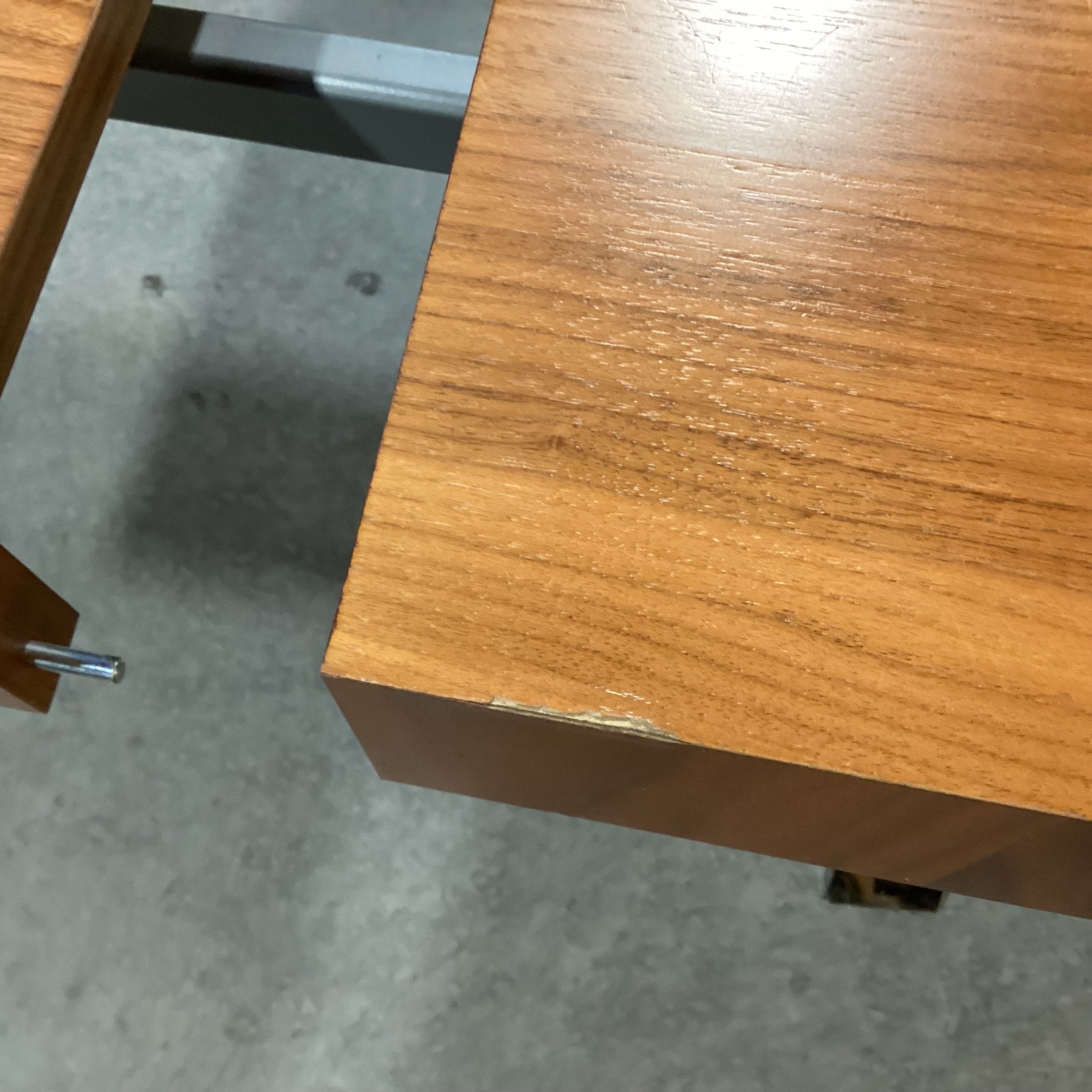 Calligaris Italian Modern Veneer & Chrome with End Extend Tuck Under Leaves Dining Table 71" to 118"x 39.5"x 30"