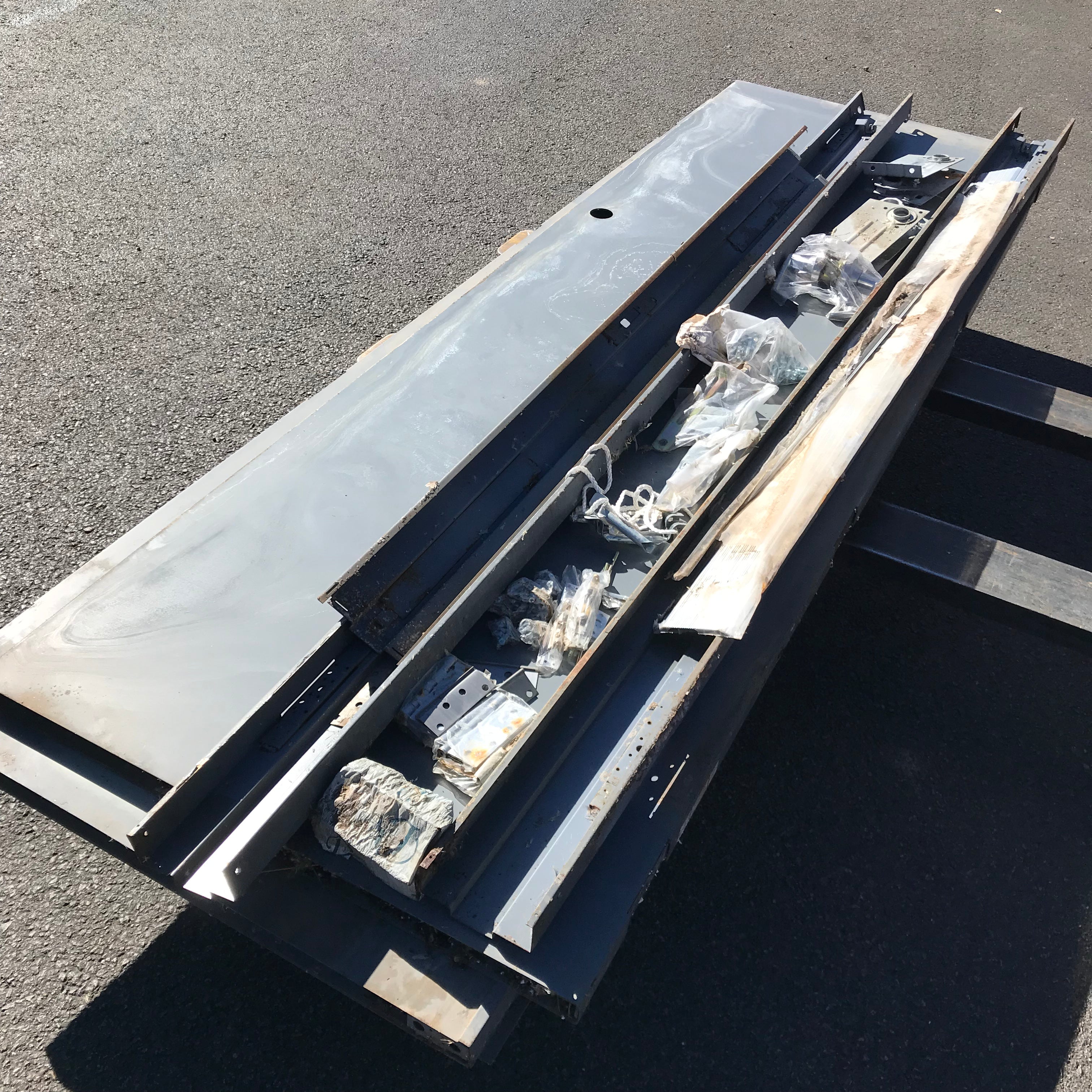 35.25"x 38"x 107.25" Steel Double Door Kit with Jamb