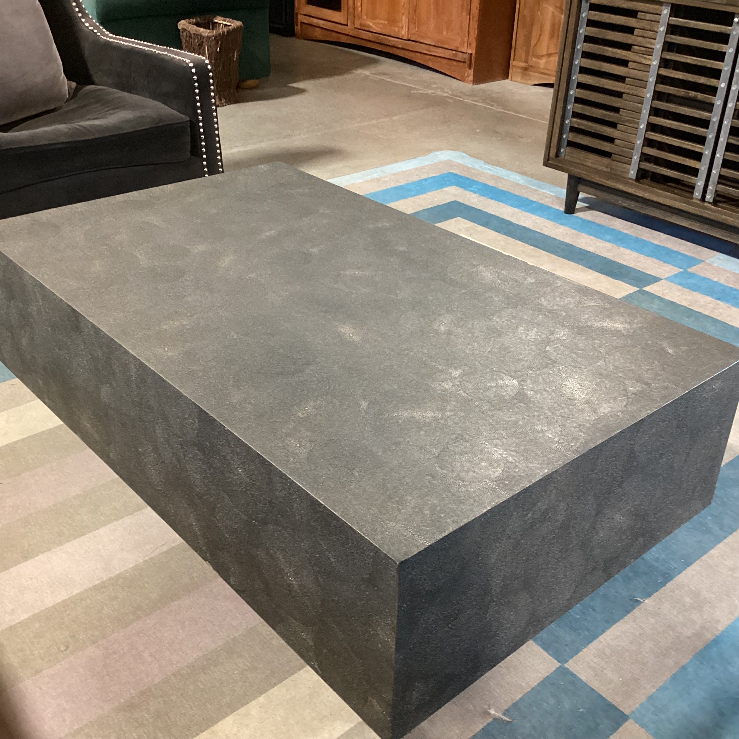 Made Goods Faux Shagreen Coffee Table 50"x 30"x 16"