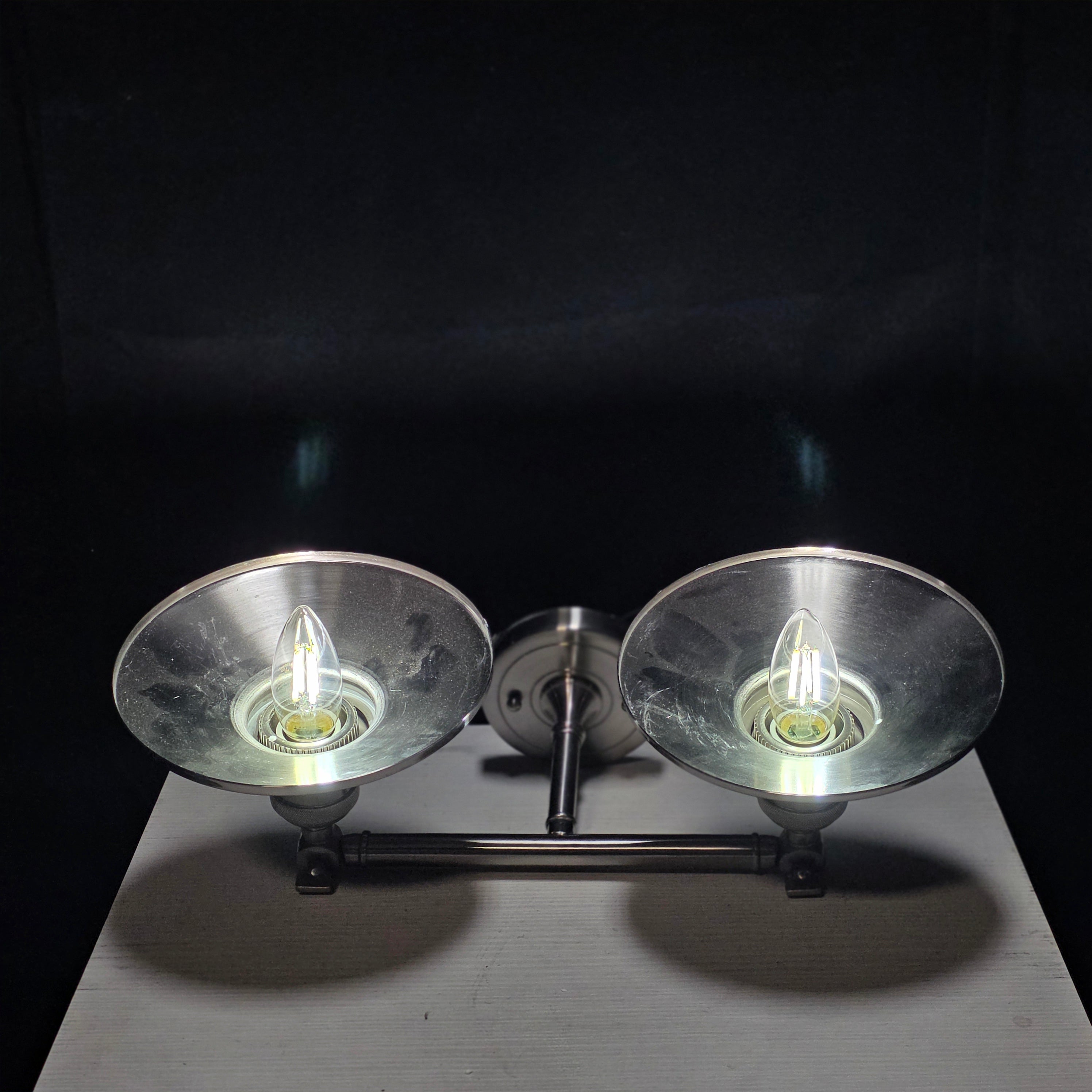 NEW Railroad Polished Nickel Sconce by Innovations Lighting 18.5"x11x8.5"