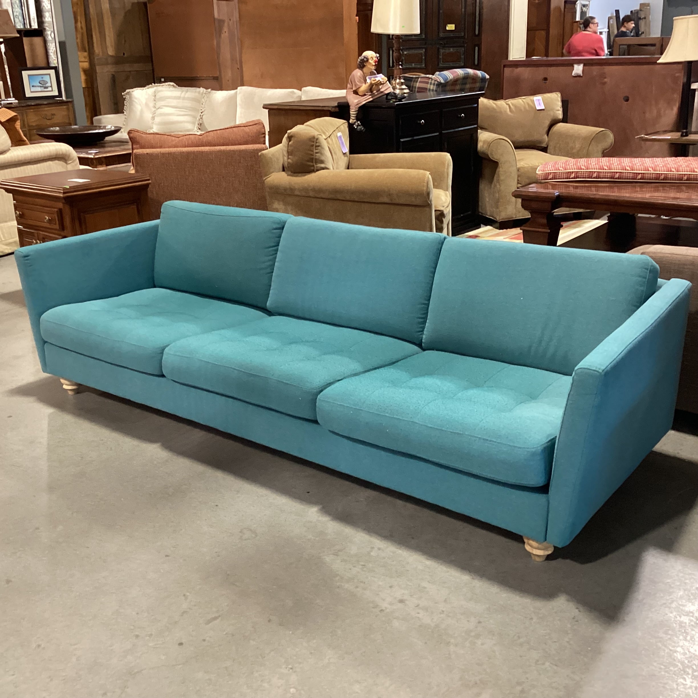 BoConcept Osaka Teal Sofa 95"x 34"x 24"