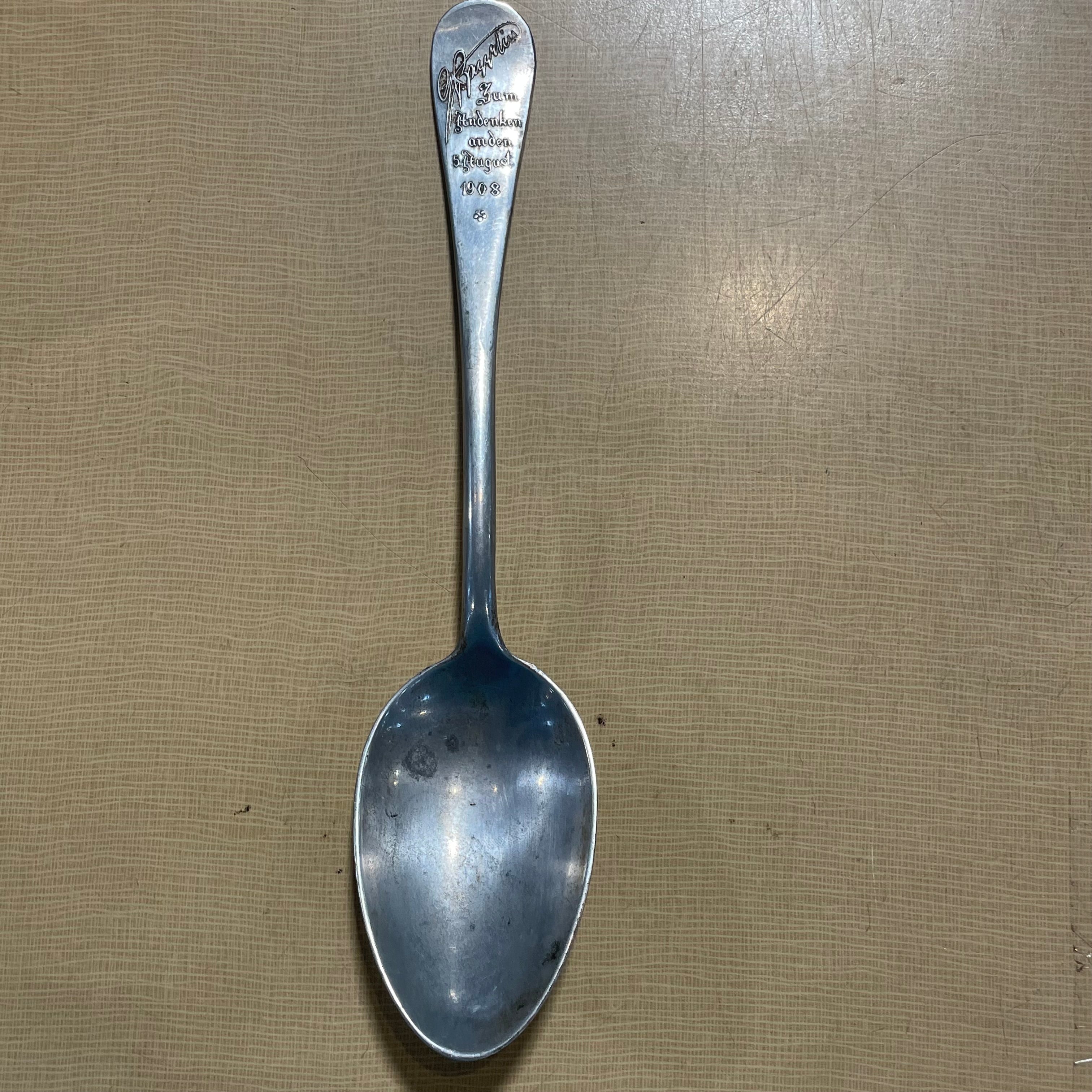 Zeppelin LZ 4 Crash Souvenir Spoon 8.25"