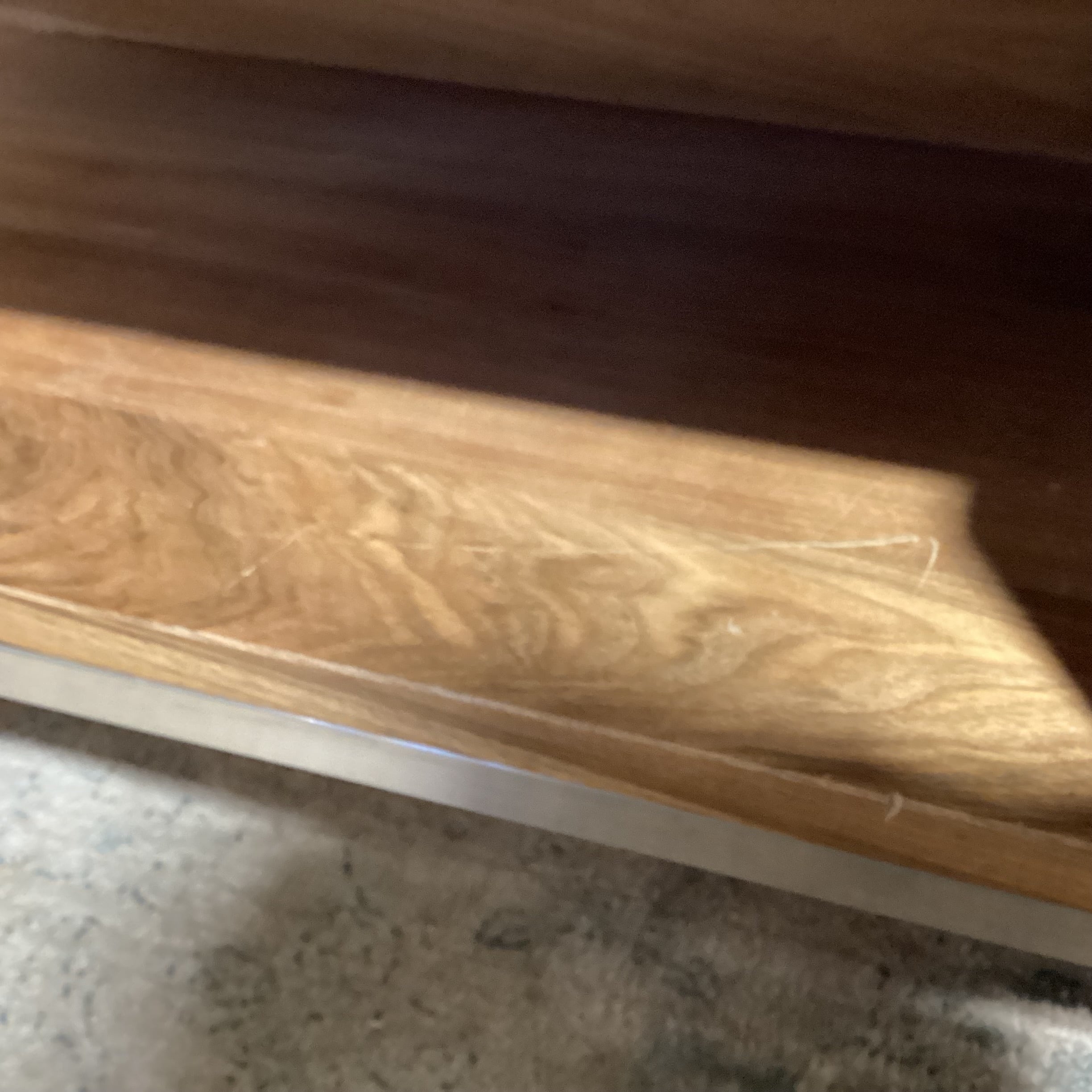 Gingko Furniture Mid Century Style Natural Walnut Soho Coffee Table 54"x 28"x 17"