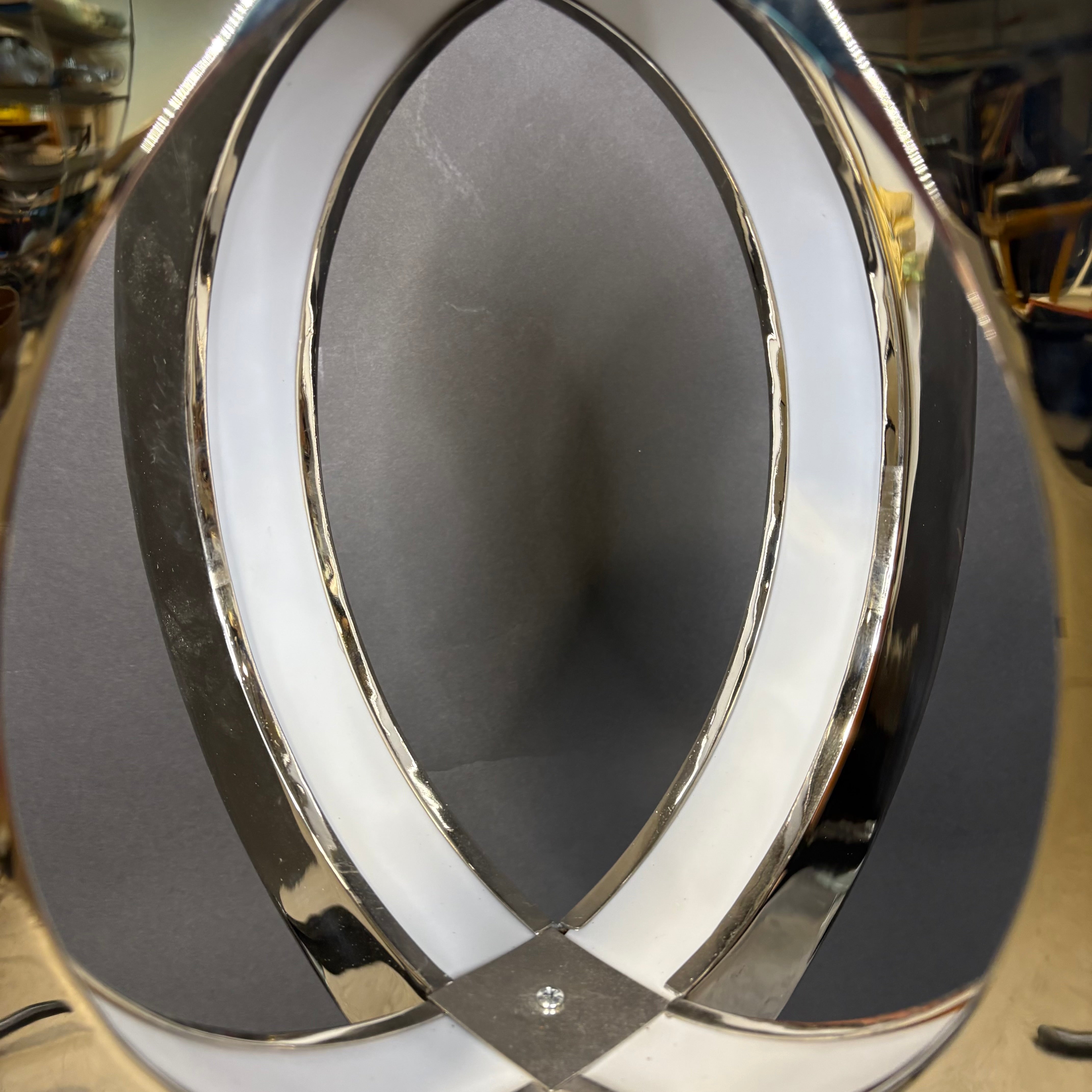 Modern 4-Light LED Chrome Sphere Ceiling Pendant 15” Diameter x 54“