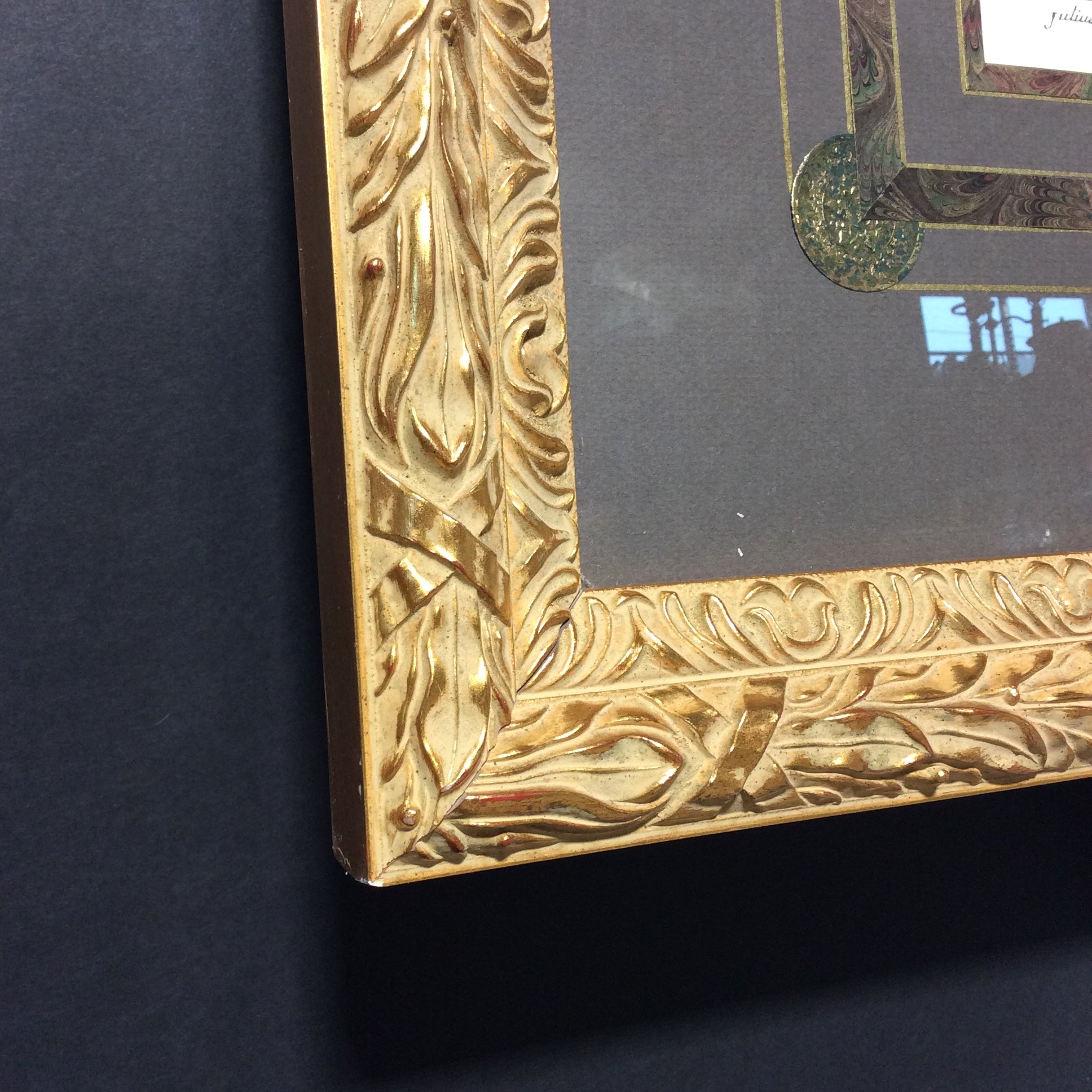 Julius Romanus "Dance Of The Muses" Print In An Ornate Frame 39 1/2" x 29 1/2"