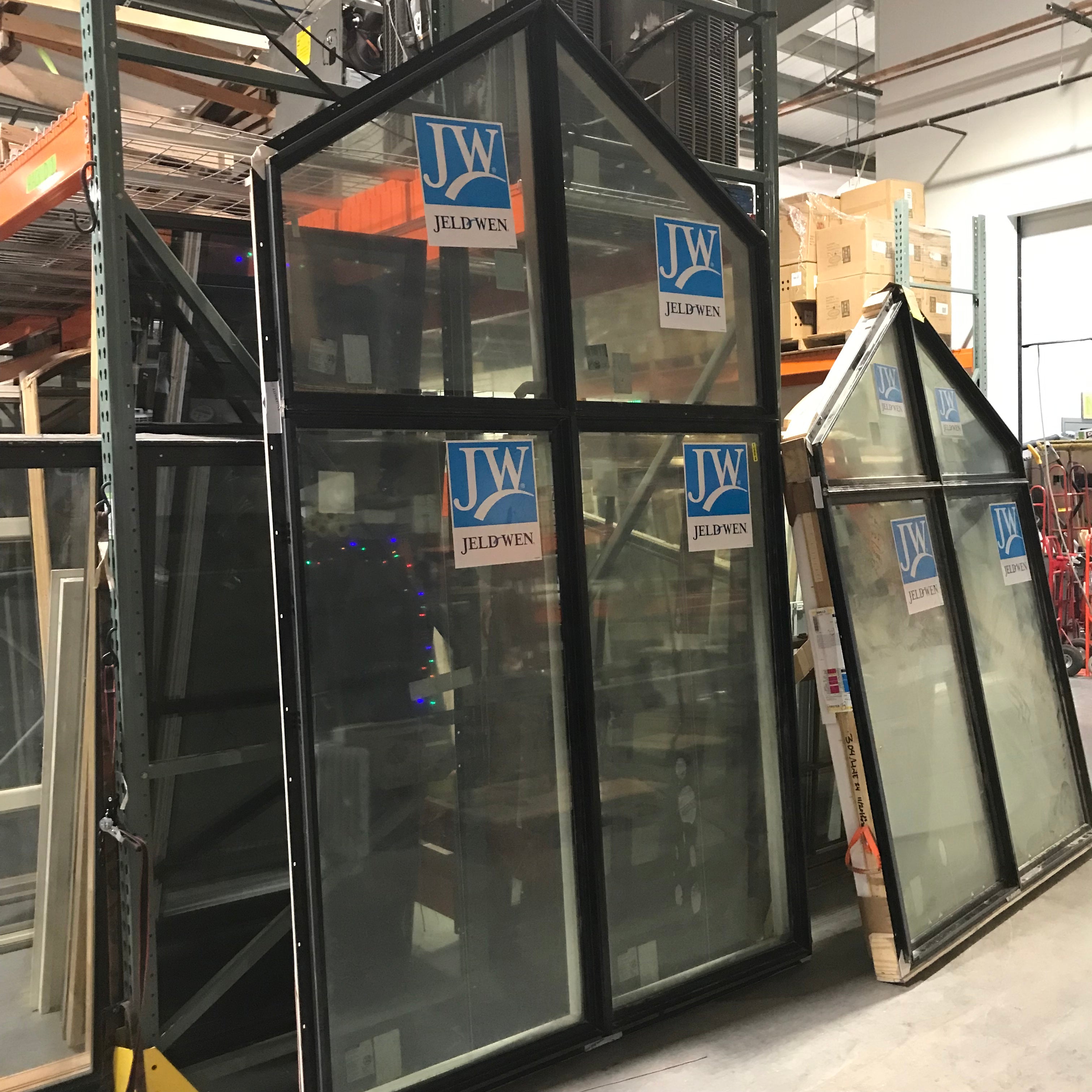 72.5"x 125"x 6" Metal Clad 4 Panel Gable Window