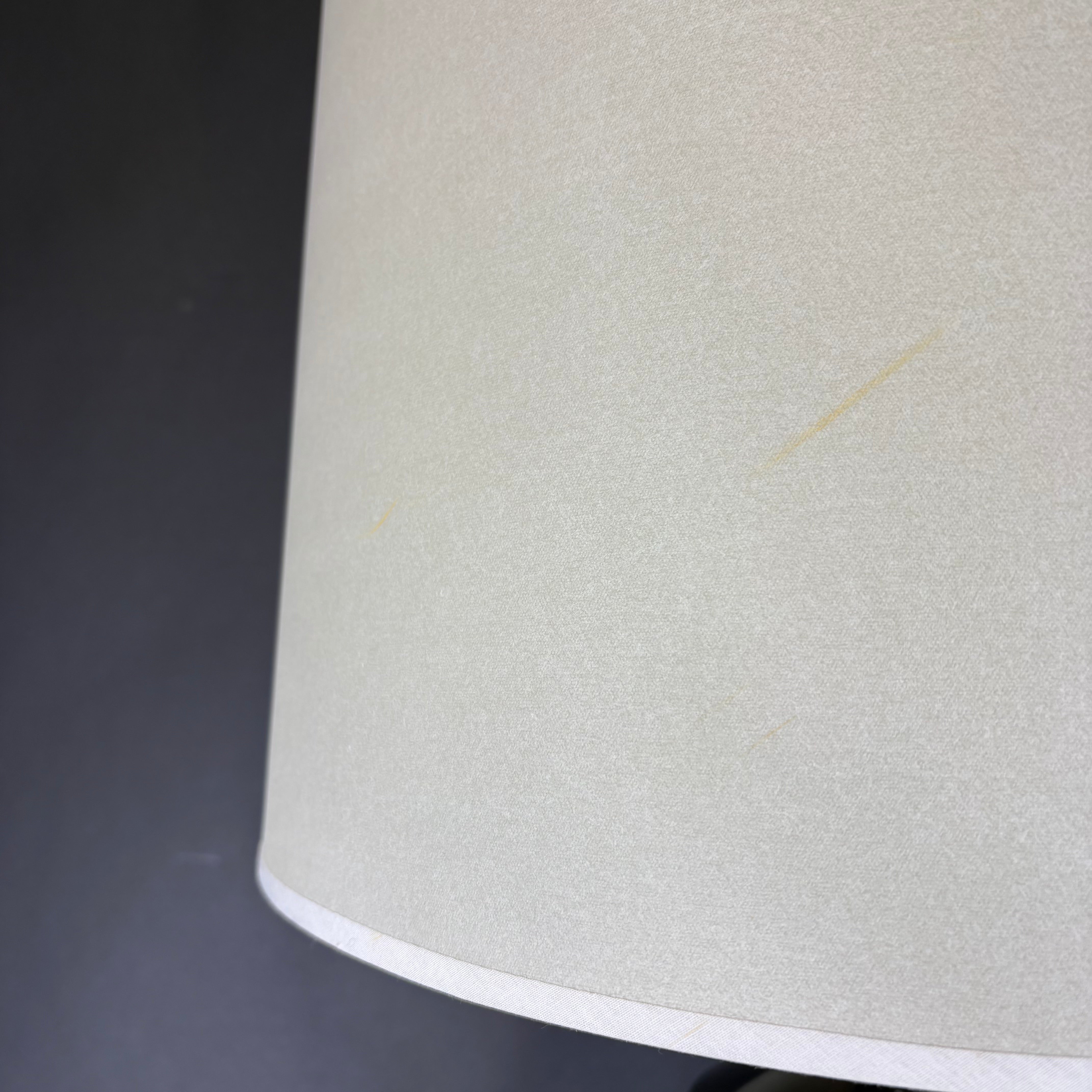 Visual Comfort Parisienne Black Reactive Glaze Ceramic with Shade Table Lamp 16” Diameter @ Shade x 34”