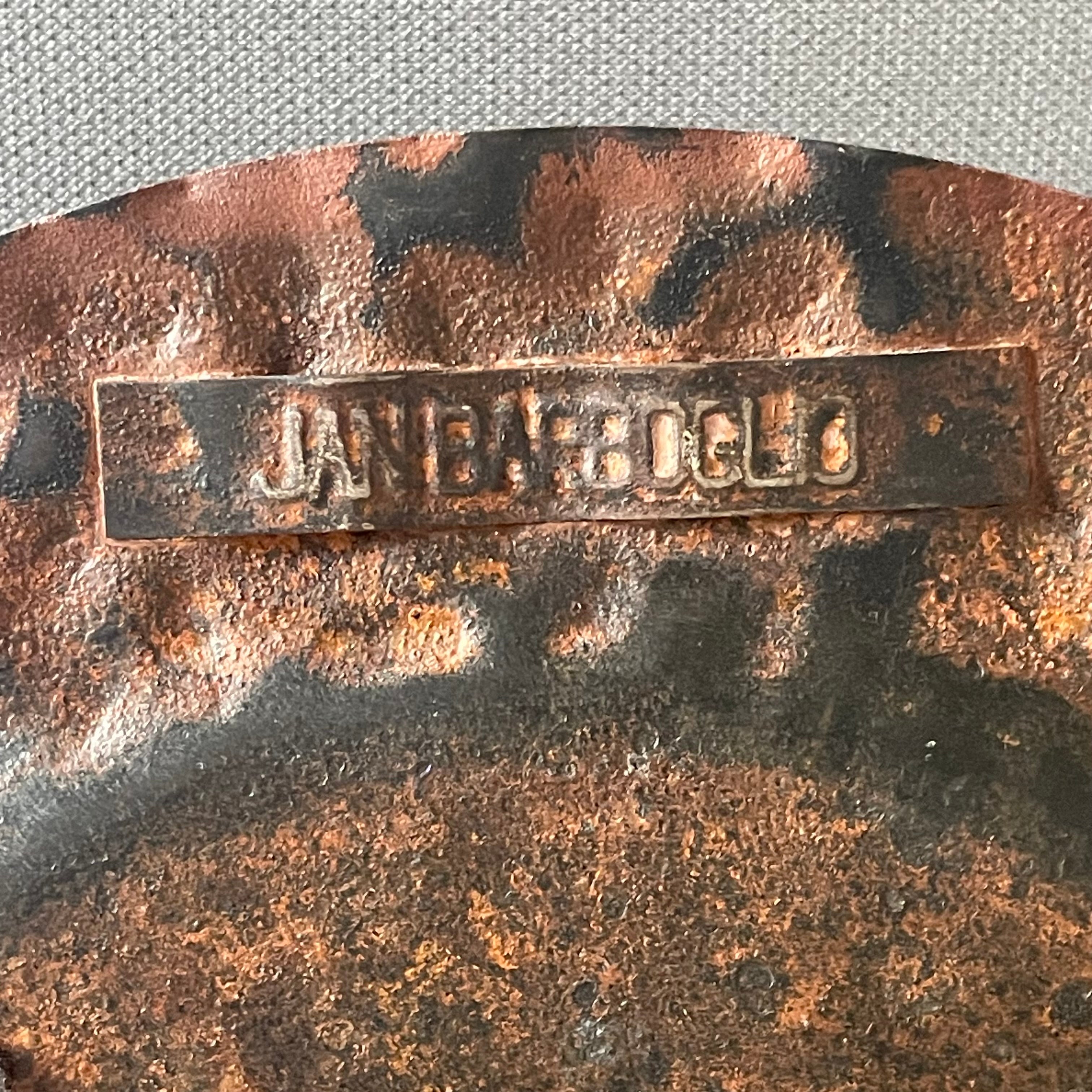 Jan Barboglio Classic Double Hammered Iron Charger, 14"
