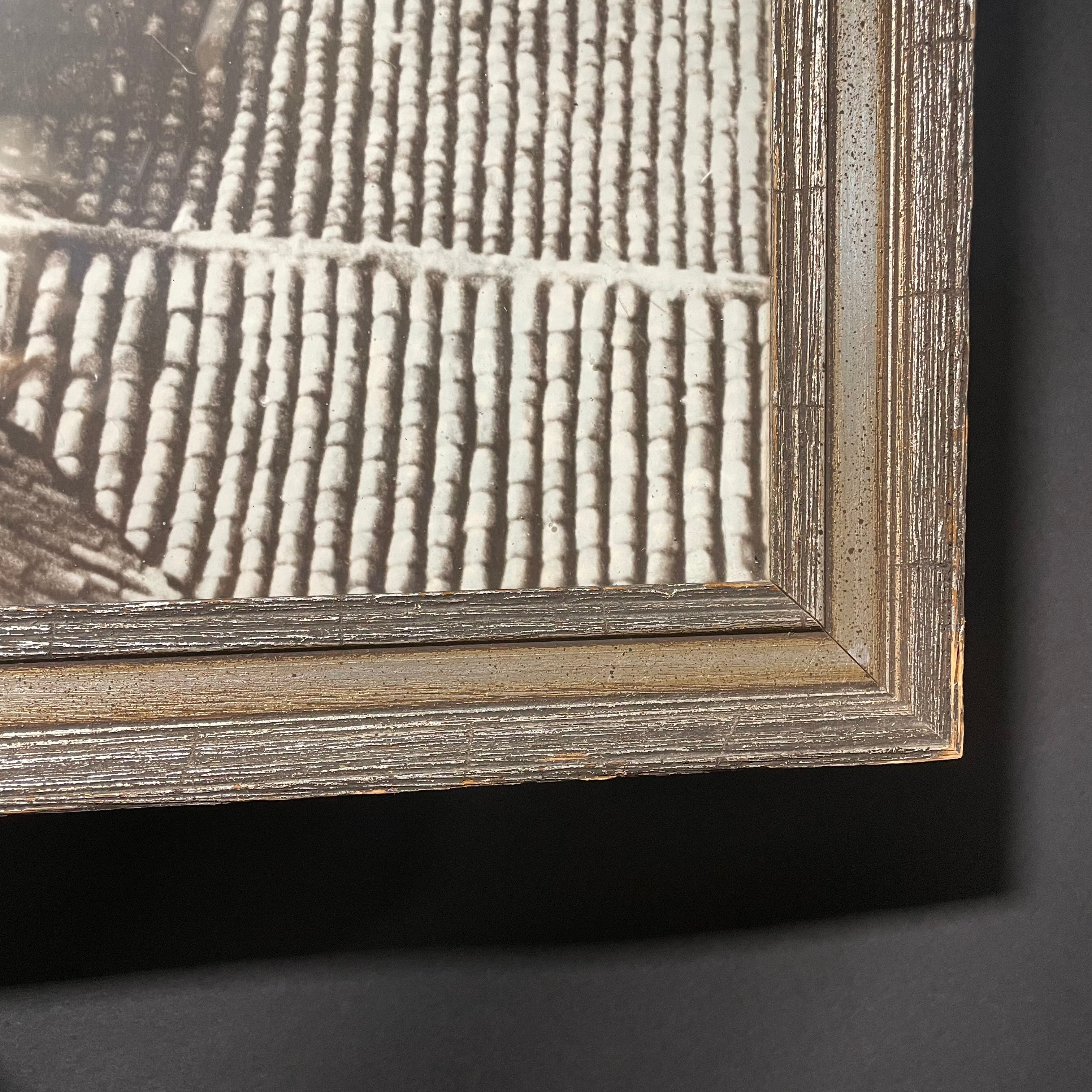 Cathedral Primada De Colombia B&W Photograph In Wooden Silver Frame 42" x 35"