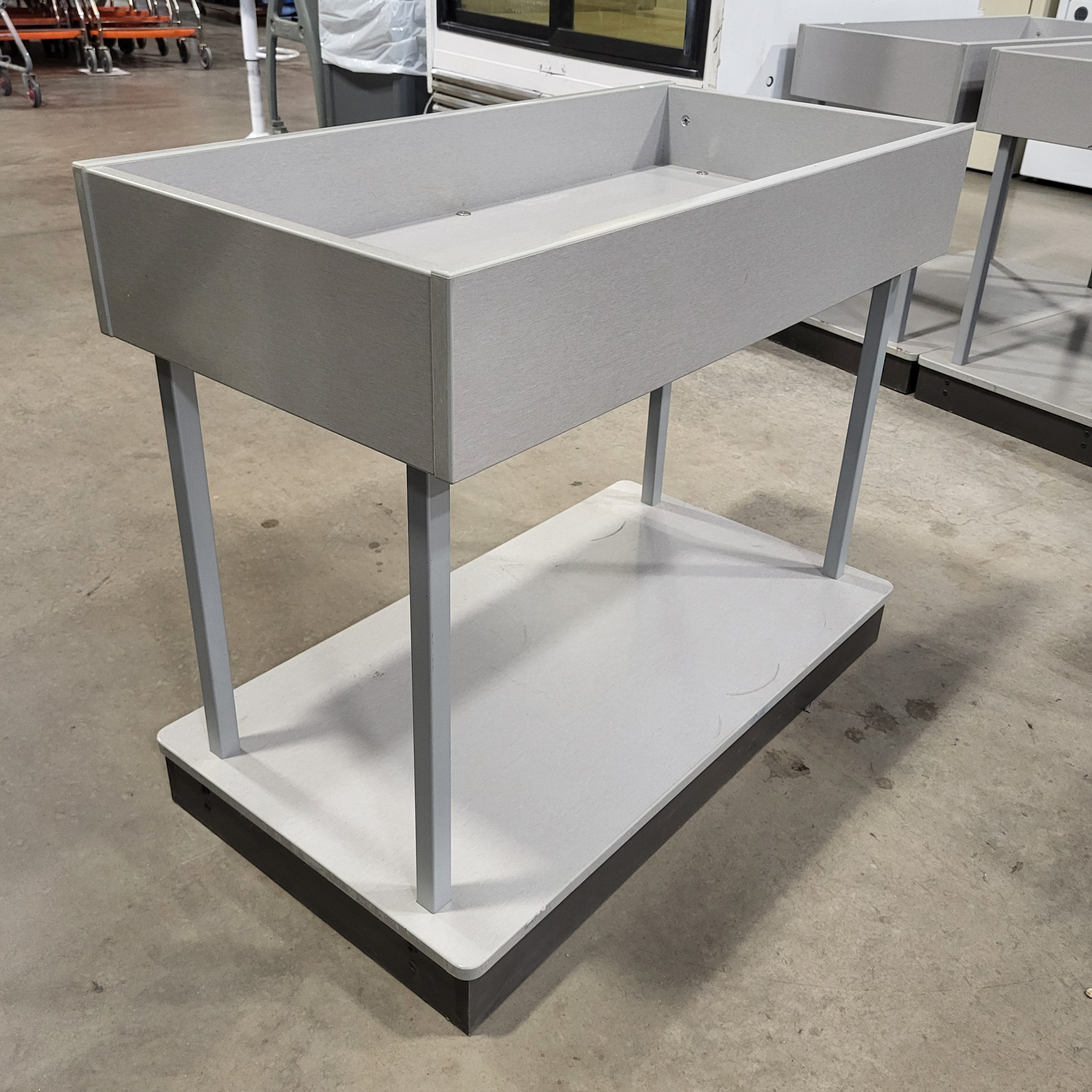 36"x 18"x 30" MDF Grey Tone Display Table