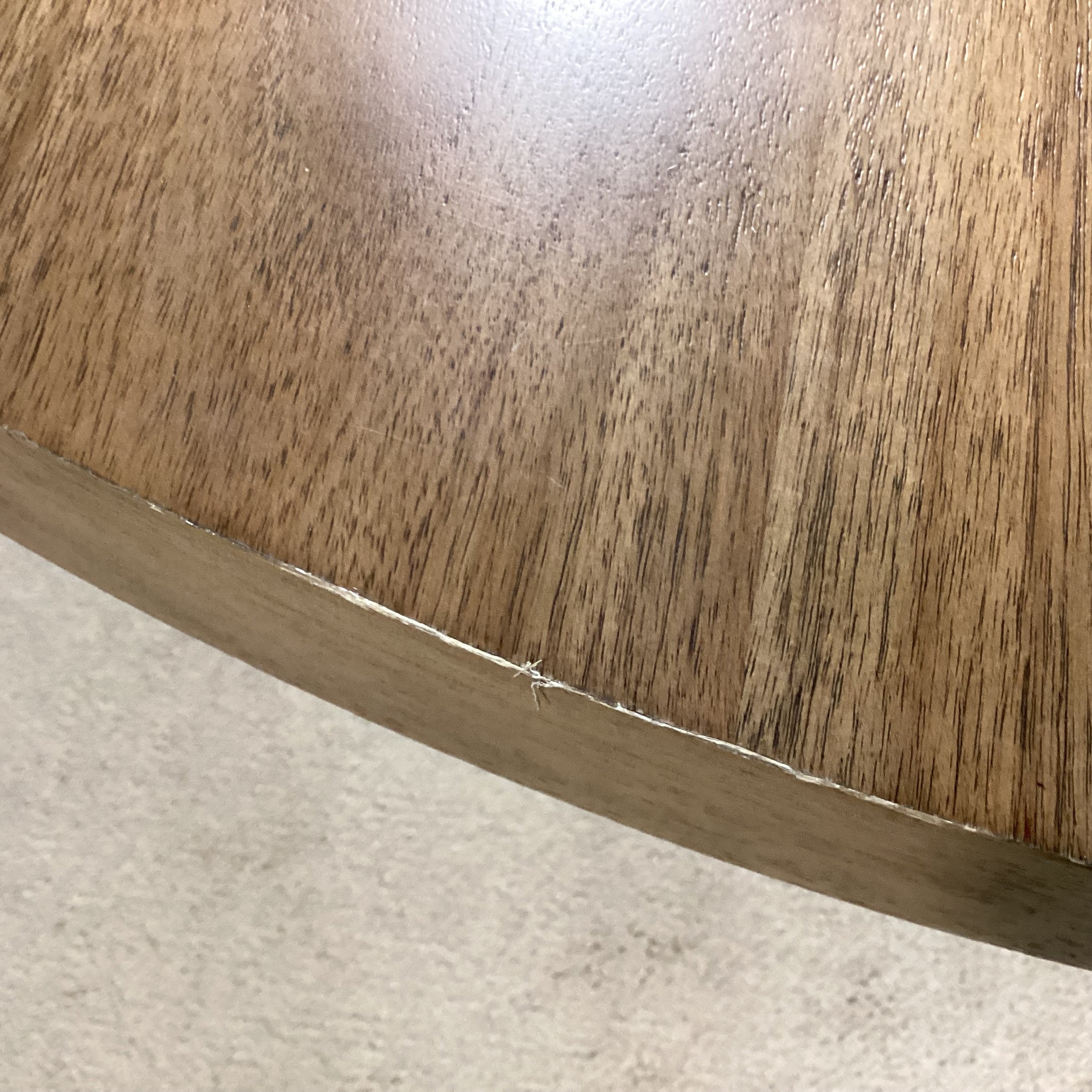 Samson International Light Green Grey Finish Wood & Veneer with X Style Pedestal Dining Table 54" Diameter x 30"