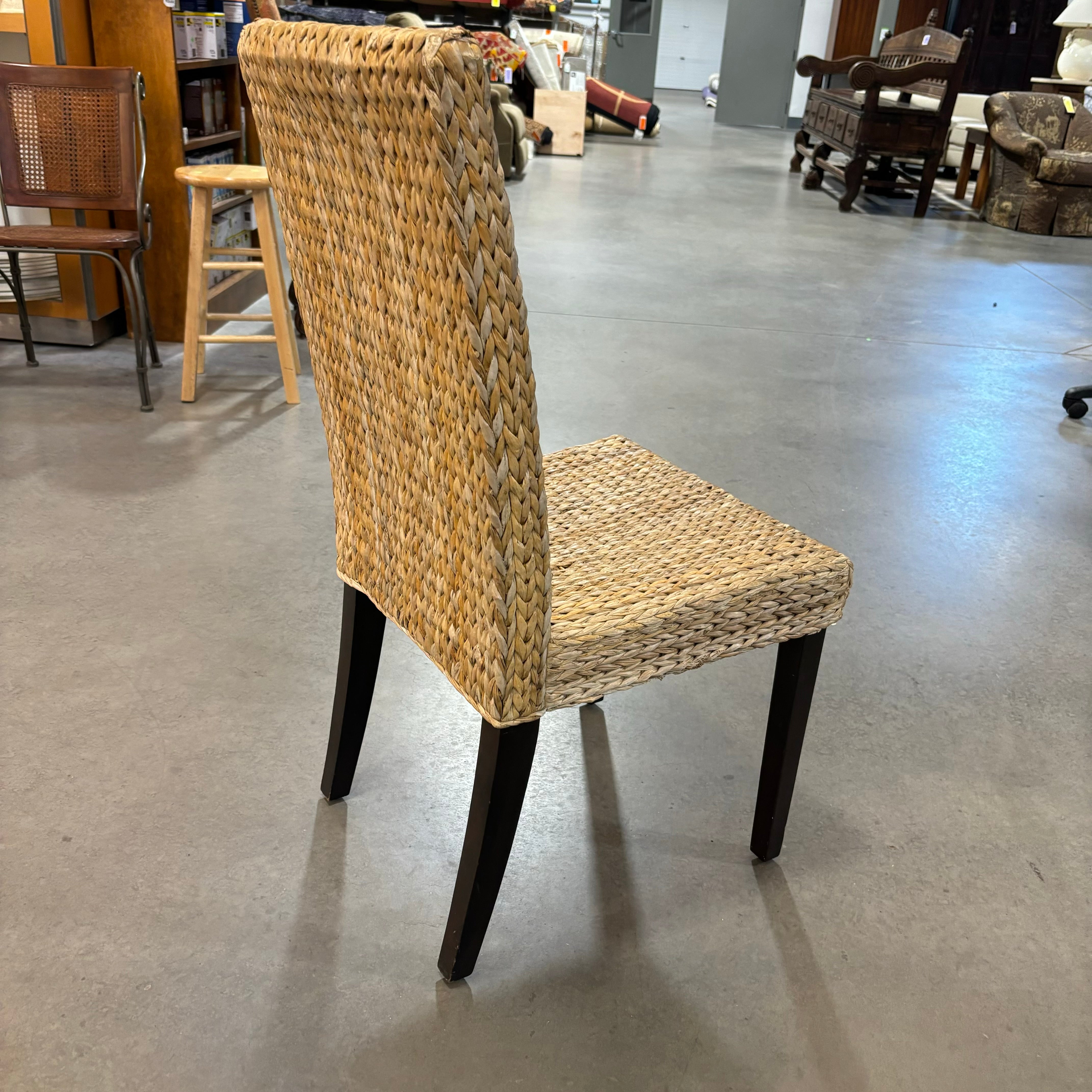 Pottery Barn Seagrass Highback Dining Chair 19"x 22"x 40"