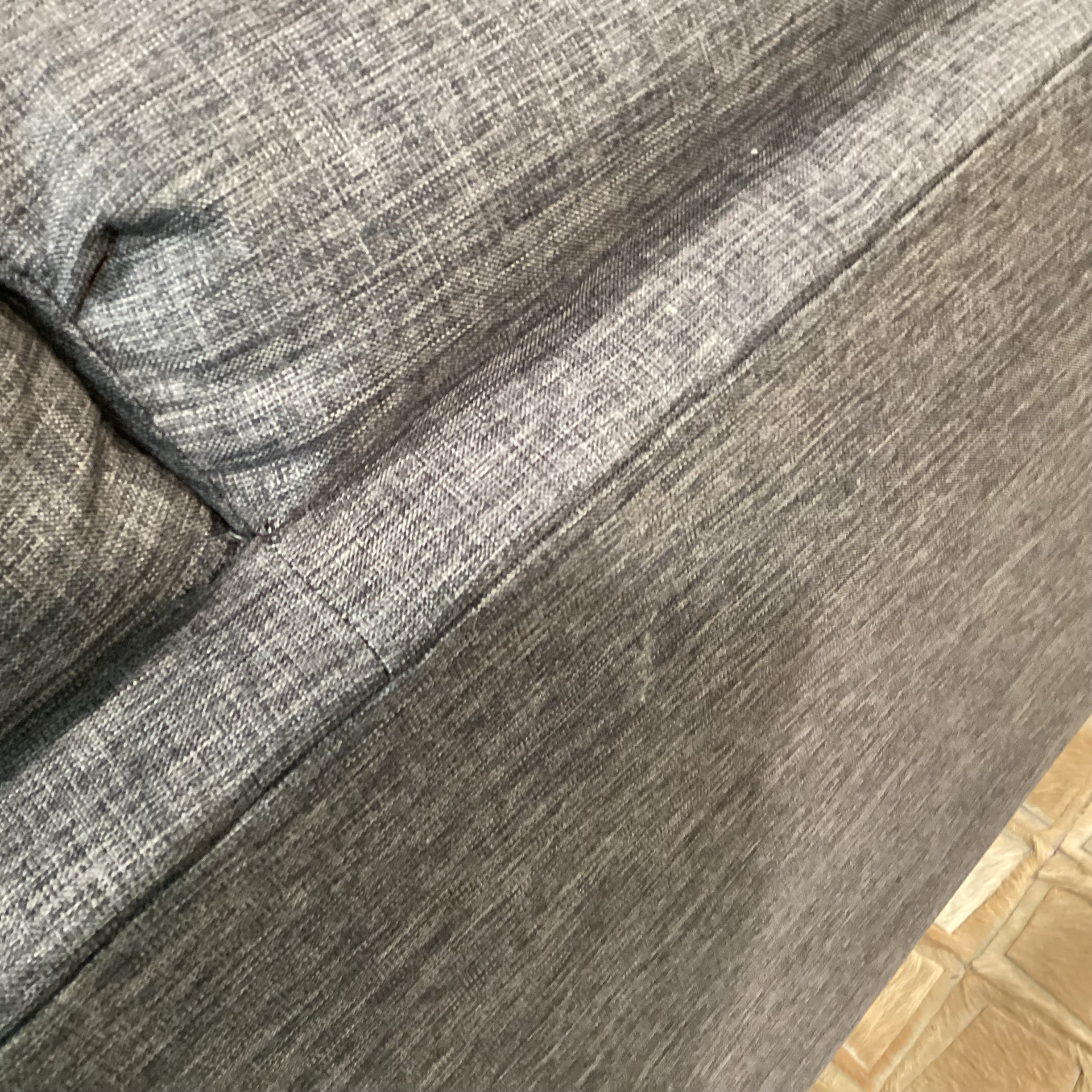 Charcoal Woven 2 Piece with Left or Right Chaise Sectional 81"x 68"x 37"x 36"