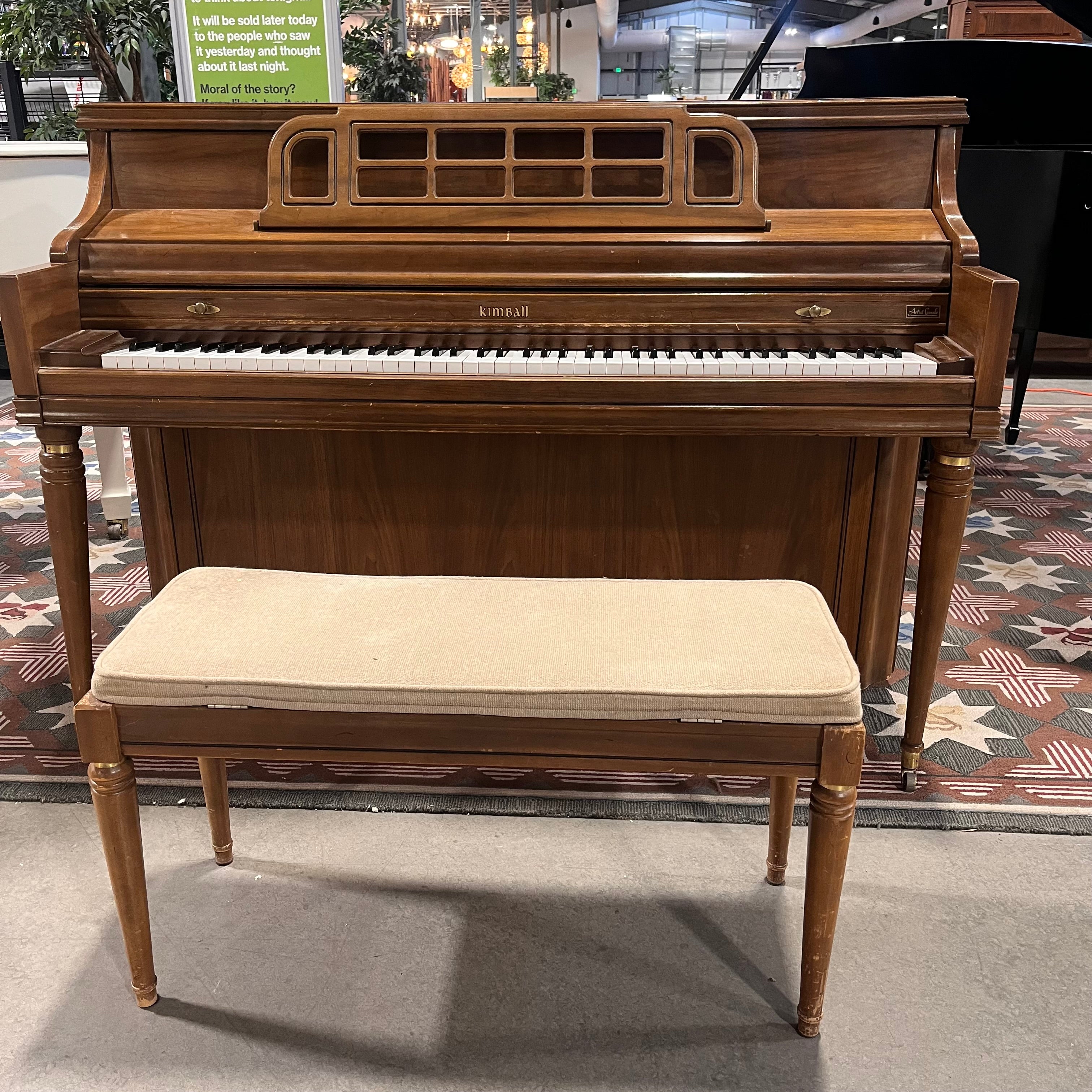 Kimball Artist Console Upright Piano