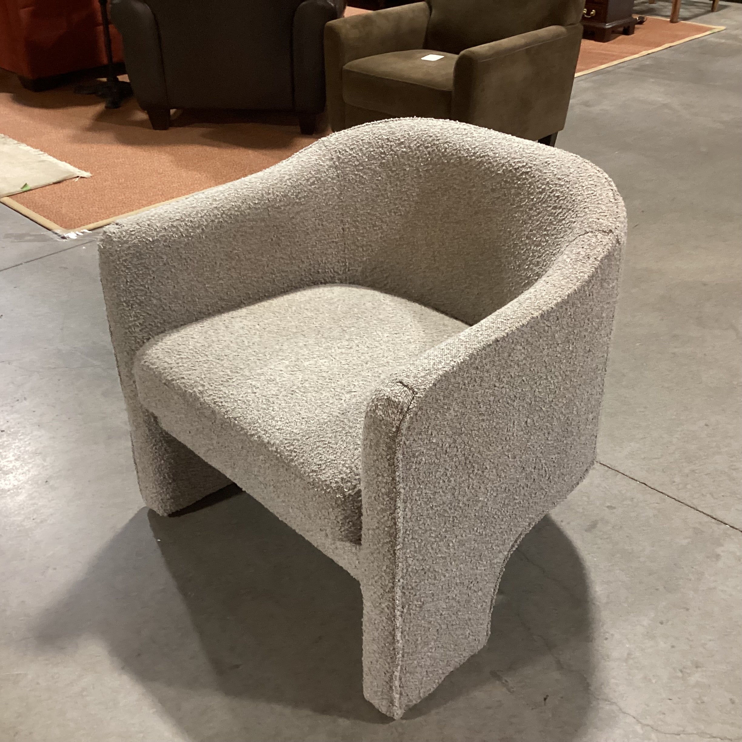 Safavieh Couture Lordyn Modern Grey Boucle Chair 30"x 28"x 30"