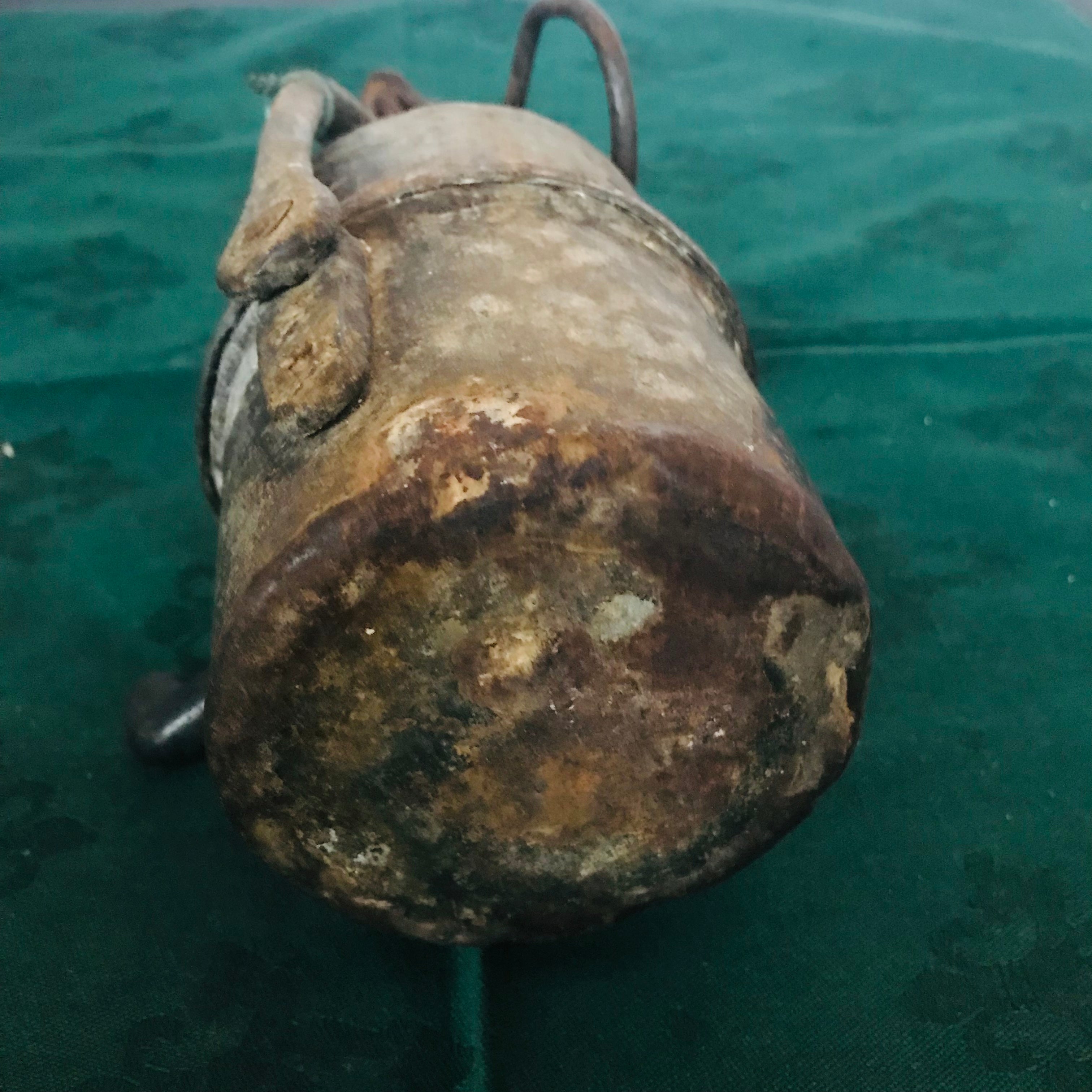 Vintage Carbide Mining Lamp,4.5"x 12.5"