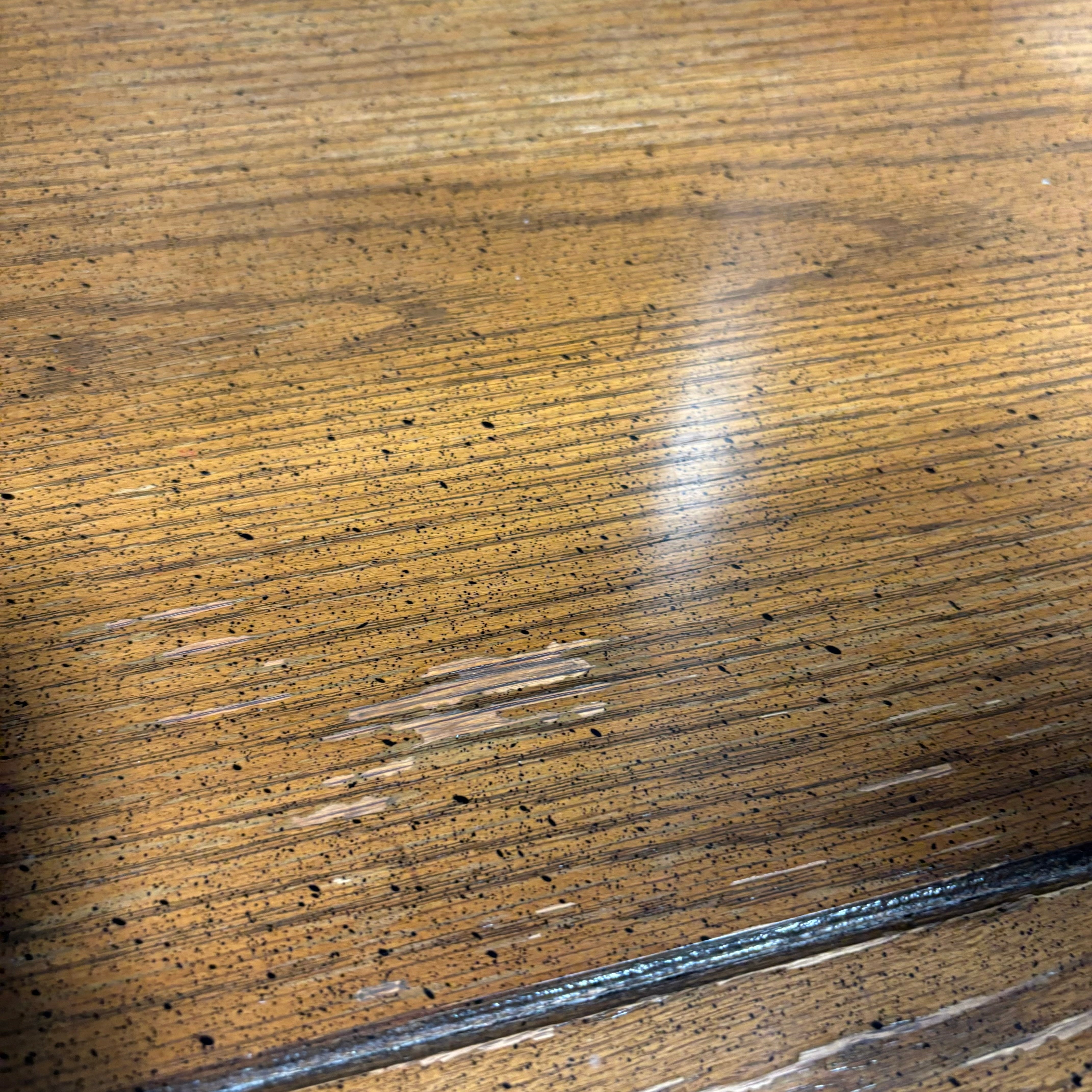 United Furniture Spanish Styl Dark Finish Wood & Brass Tone Handle 9 Drawer with Mirror Dresser 68"x 21"x 85"