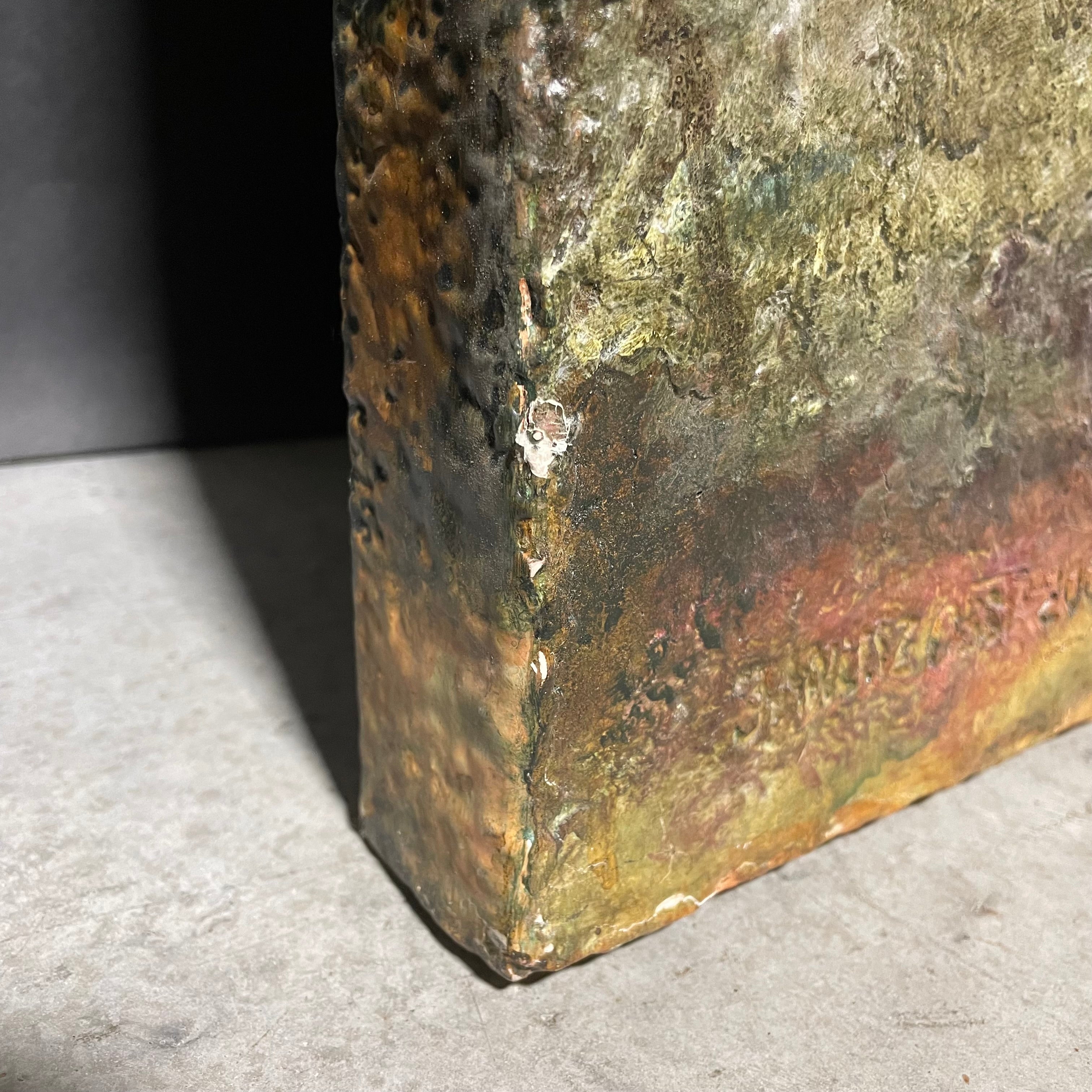 Janusz Obst Signed/ Dated "Another Planet"3D Bas Relief Original 46 1/2" x 66"