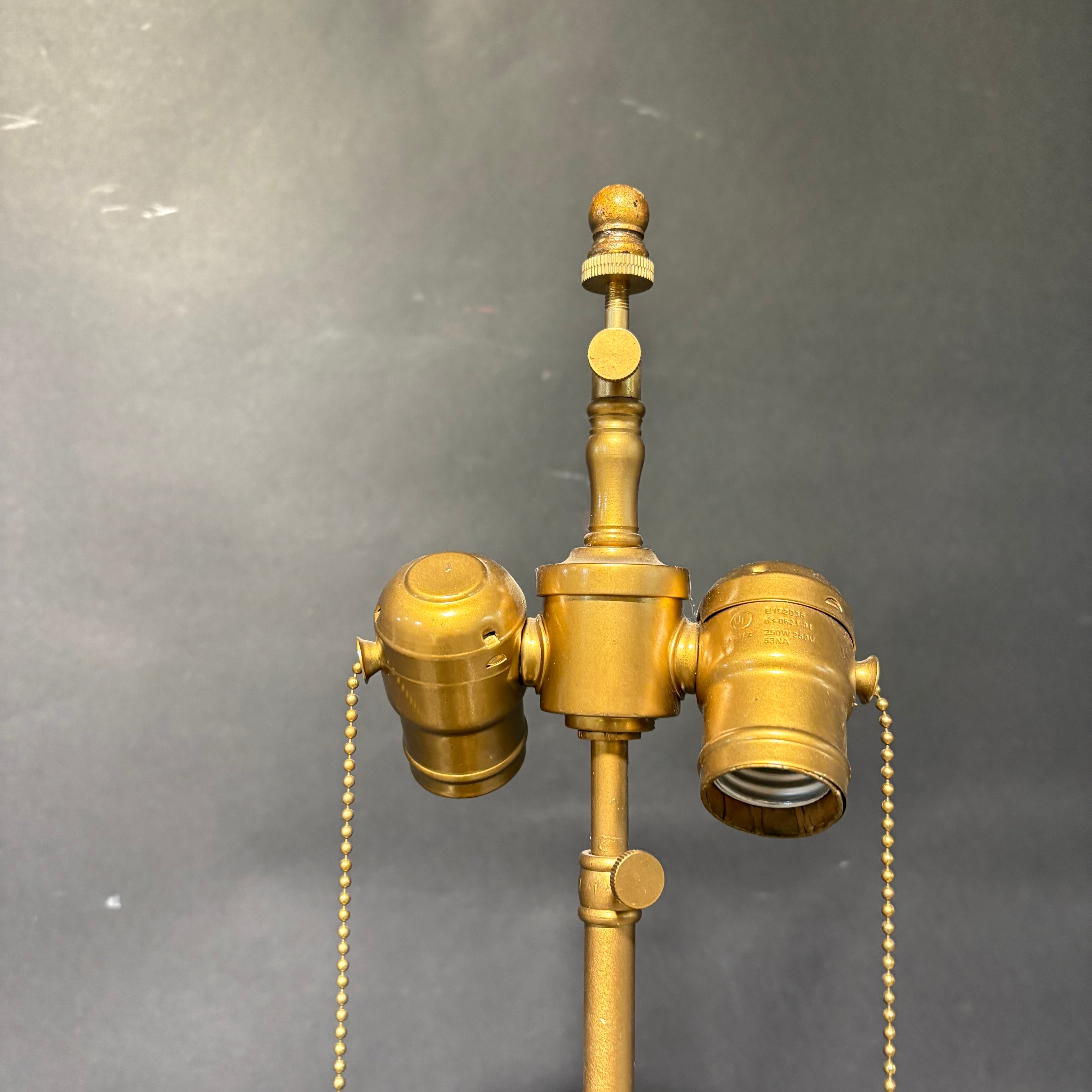 Jean Royere Style Gold Gild Iron Cage  Table Lamp