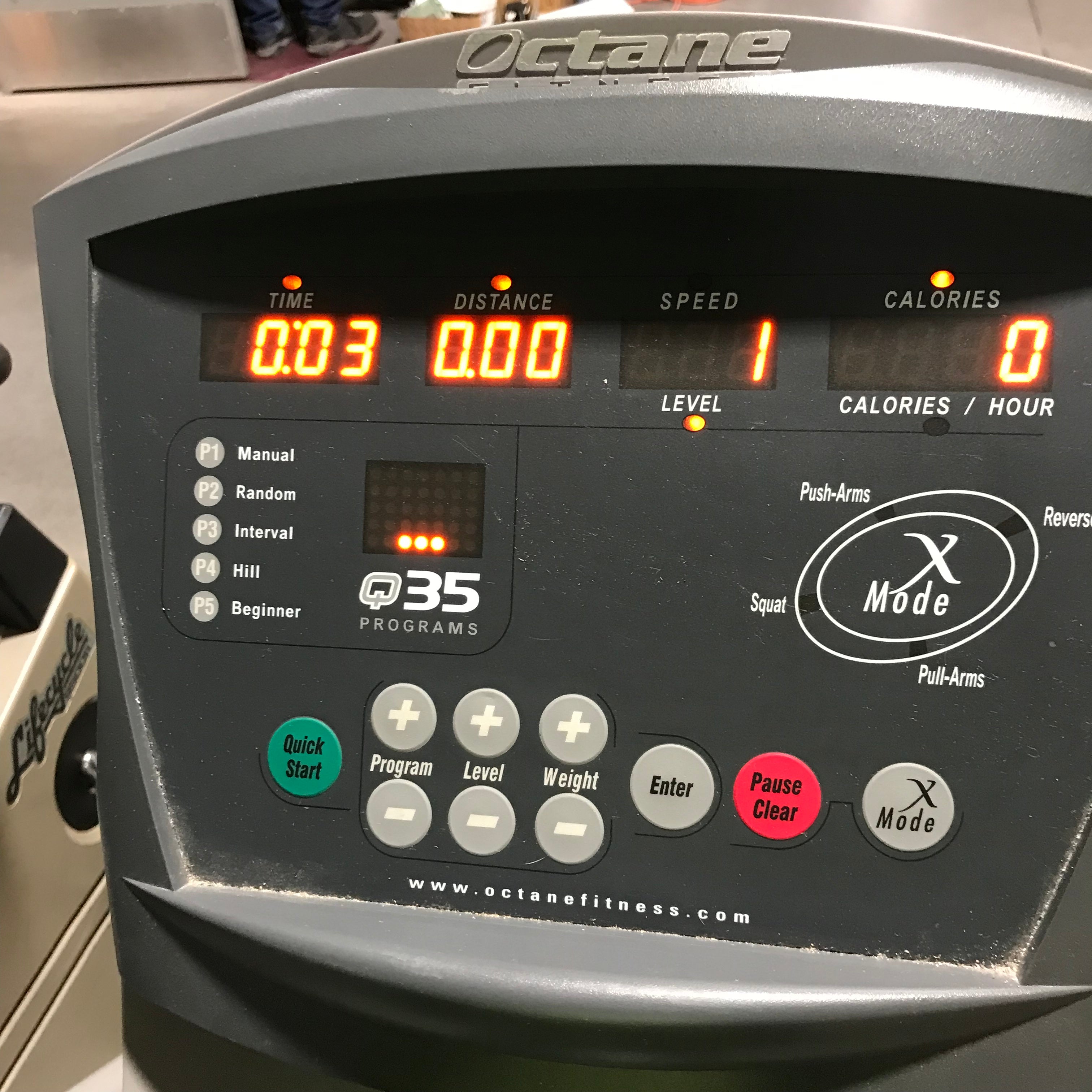 65" x 26" Octane Fitness Q35 Elliptical