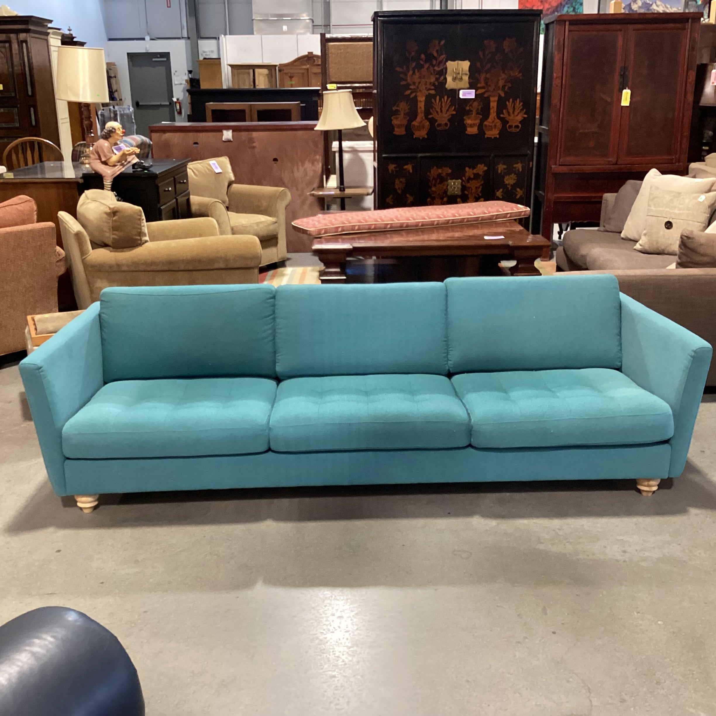 BoConcept Osaka Teal Sofa 95"x 34"x 24"