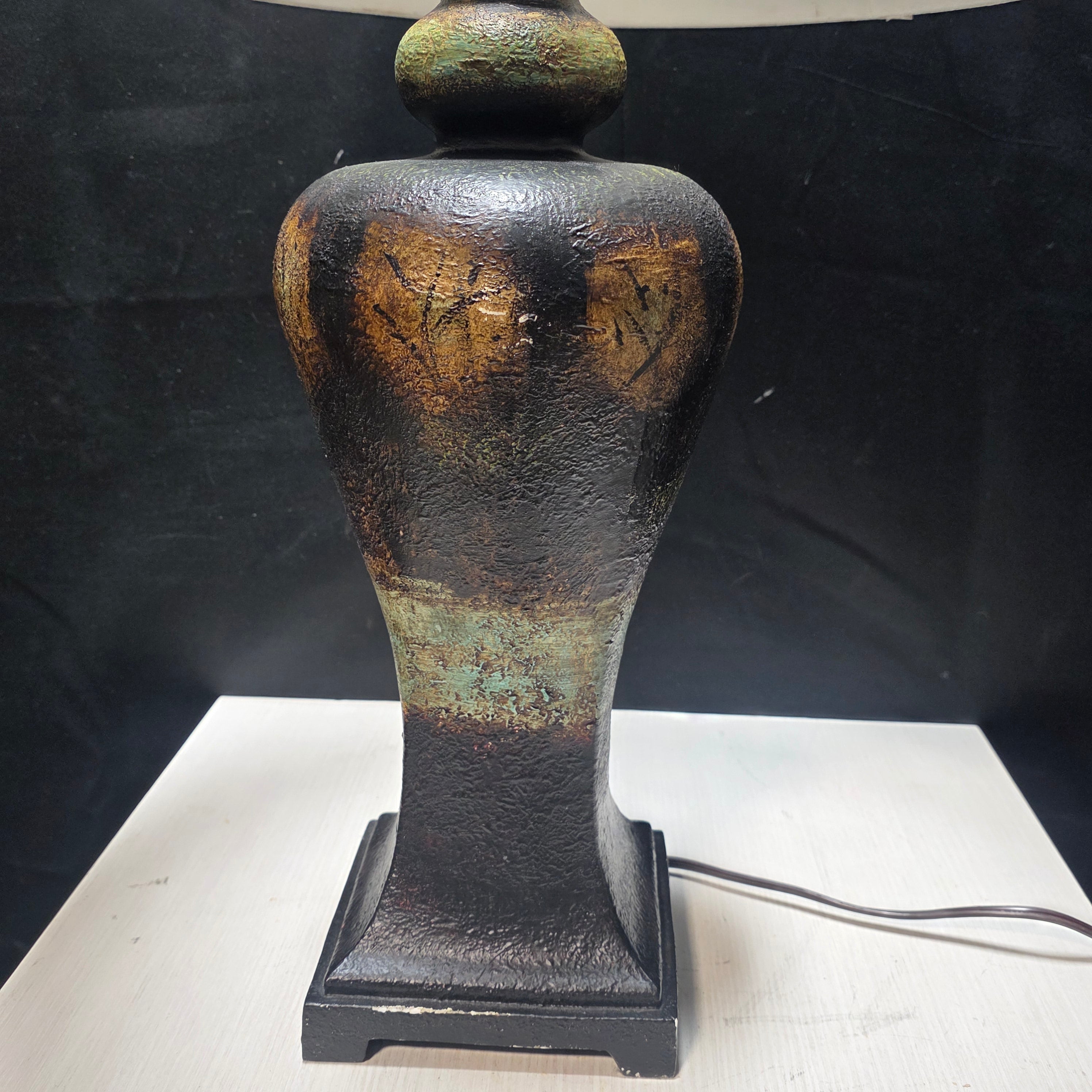 Crestview Collection Ashston Rustic Resin Table Lamp 18"Dx33"