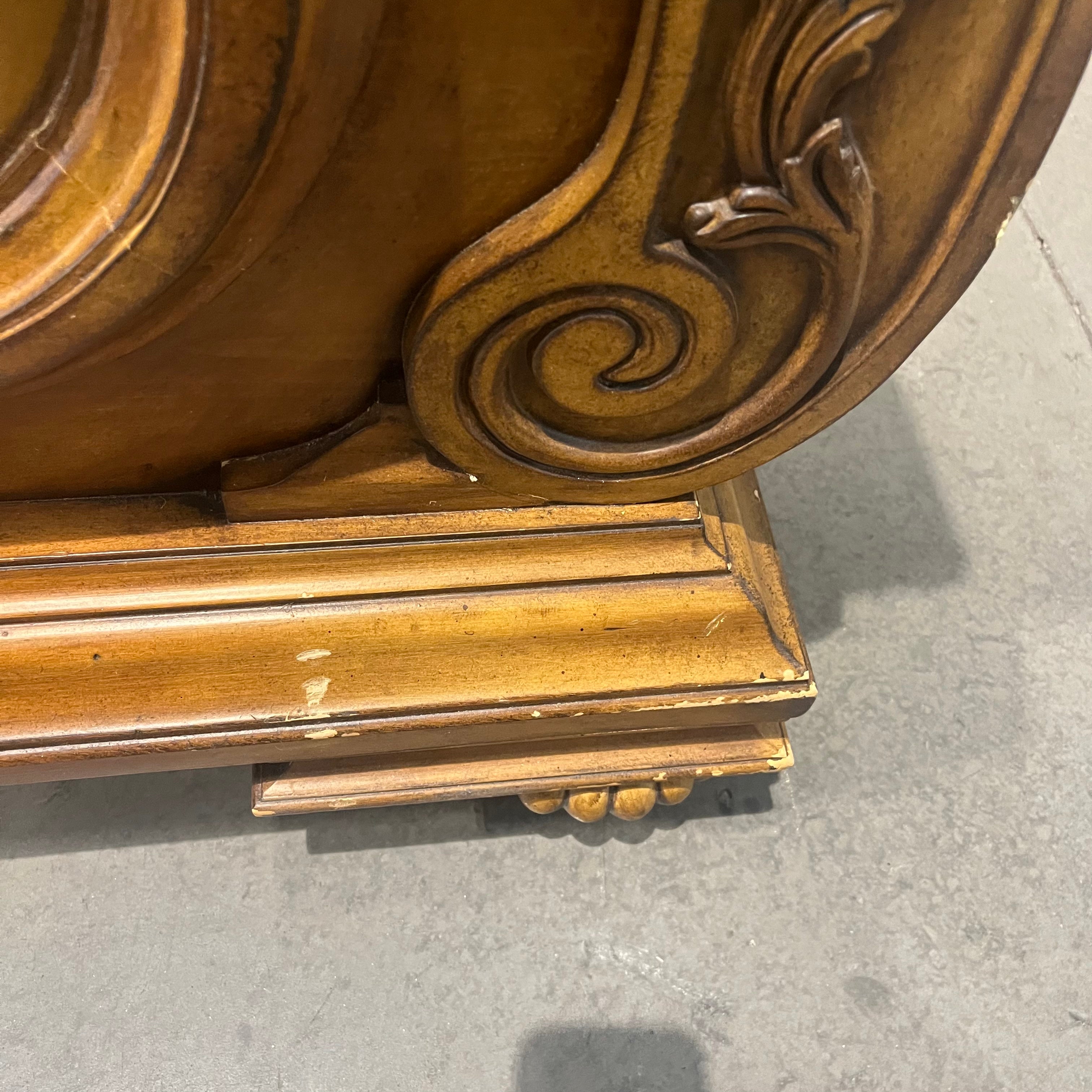 King Ashley Millennium Collection Carved Solid Light Finish Wood Bed Set 87"x 93.5"x 78"