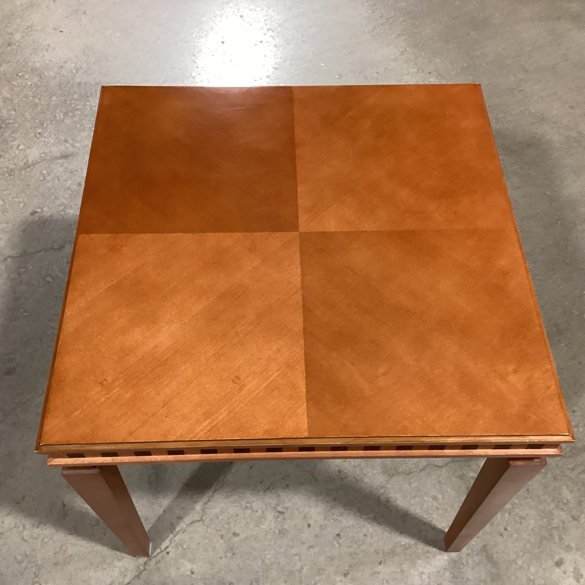 Finished & Wood with Black Side Detail 24"x 24"x 22.5"