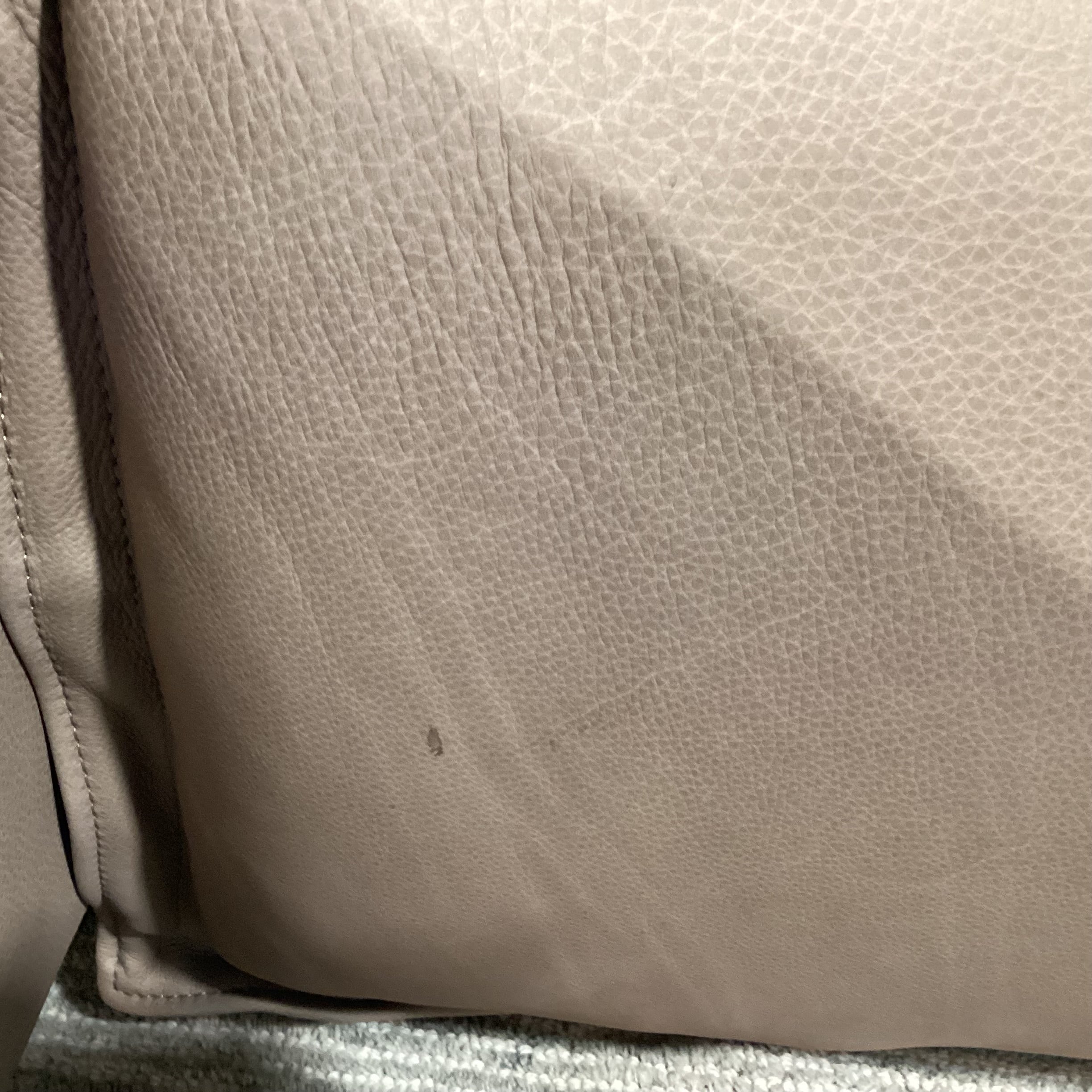 Arhaus Rowland Lanie Taupe Leather 5 Piece Power Reclining Sectional 126"x 126"x 43"x 36"