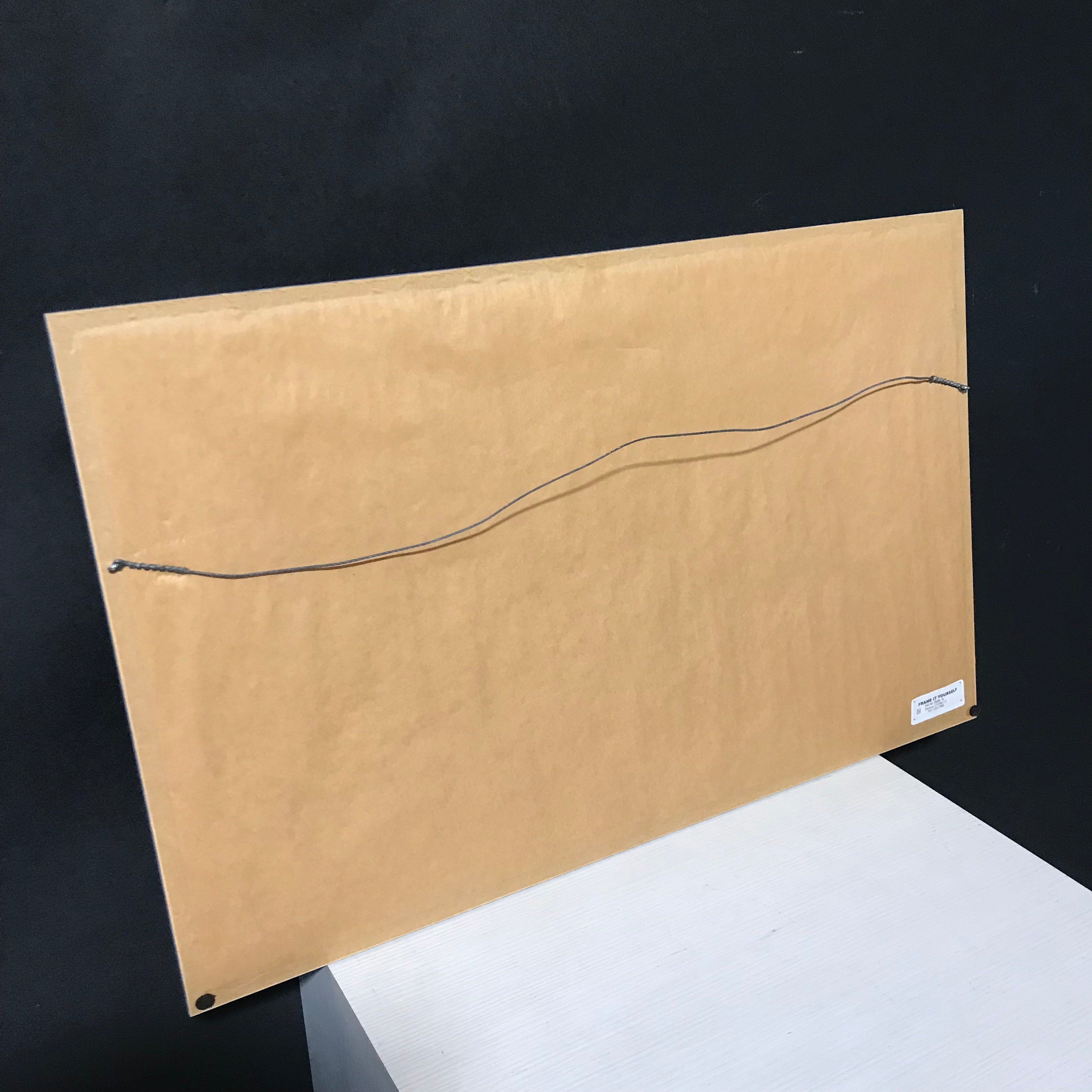 Jon Van Zyle 'Mush' Moose and Sled Dogs Signed and Framed Print Wall Decor 28.5" x 18"