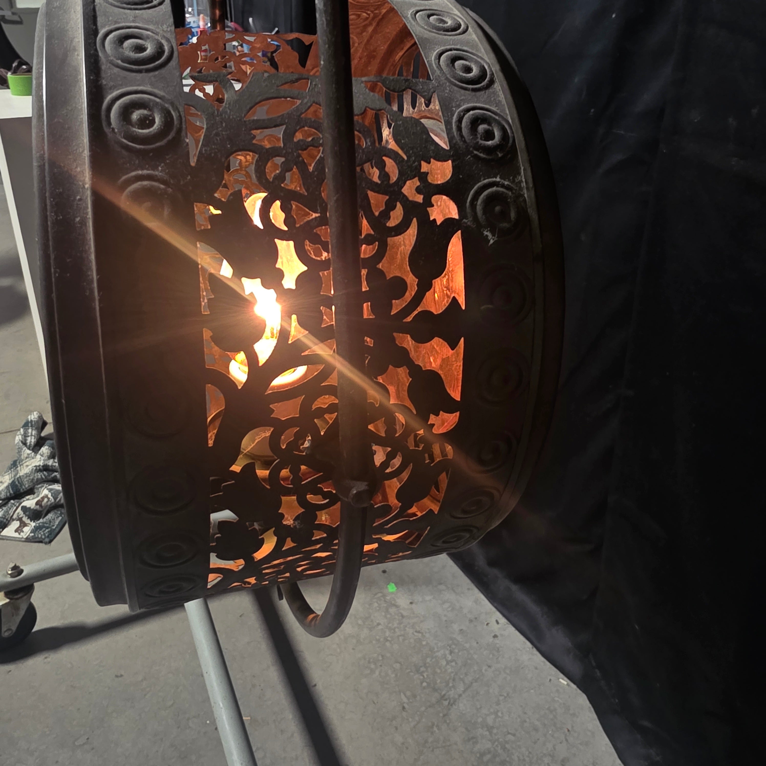 Circa 1860's East Lake Aesthetic Converted Oil Amber Glass Pendant Light 12"x6.75"x40"