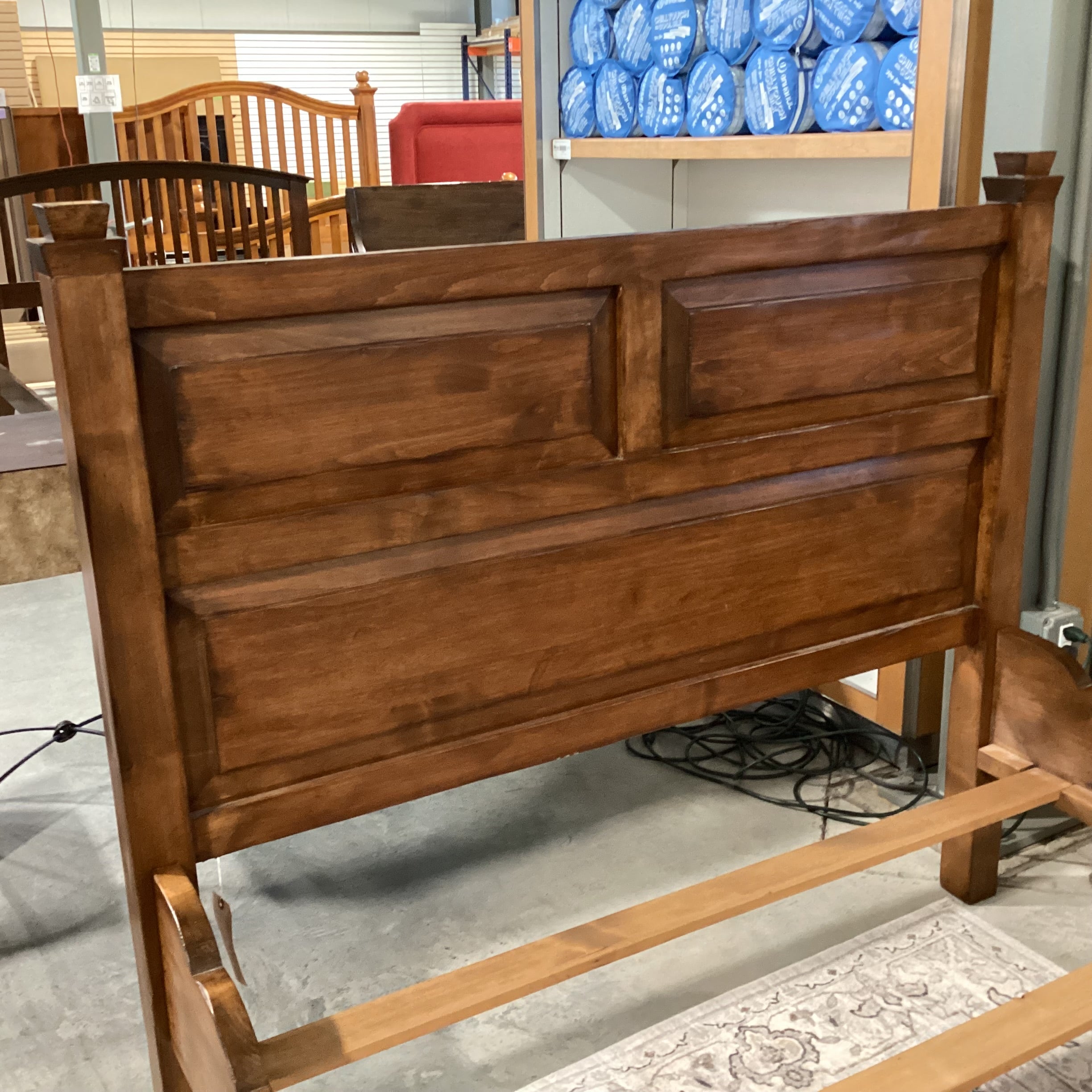 FULL Hamby Hampton Country Hand Crafted Solid Wood Bed Set 58.5"x 81"x 51"