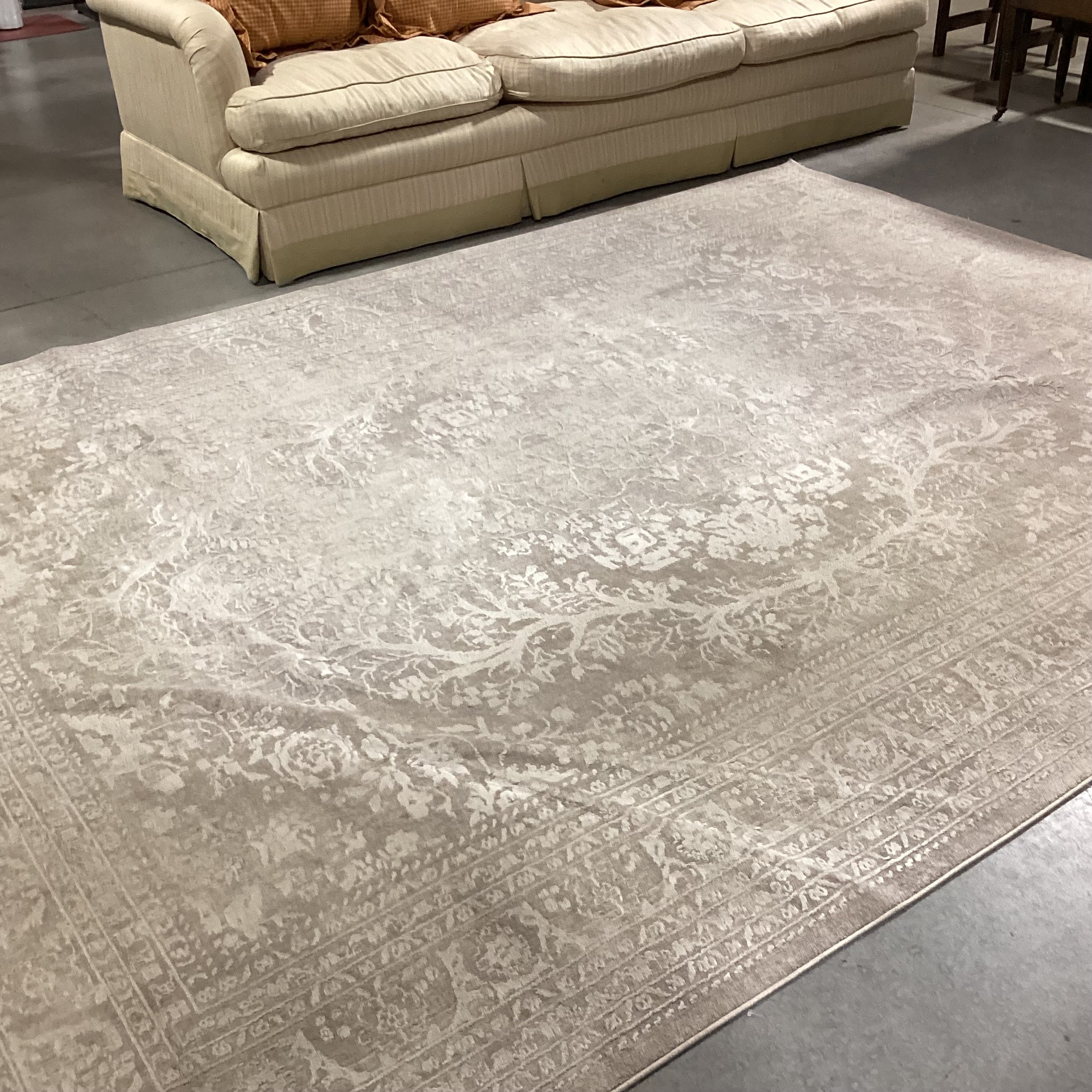 Safavieh Reflection Beige Creme Raised Woven Rug 9'x 12'