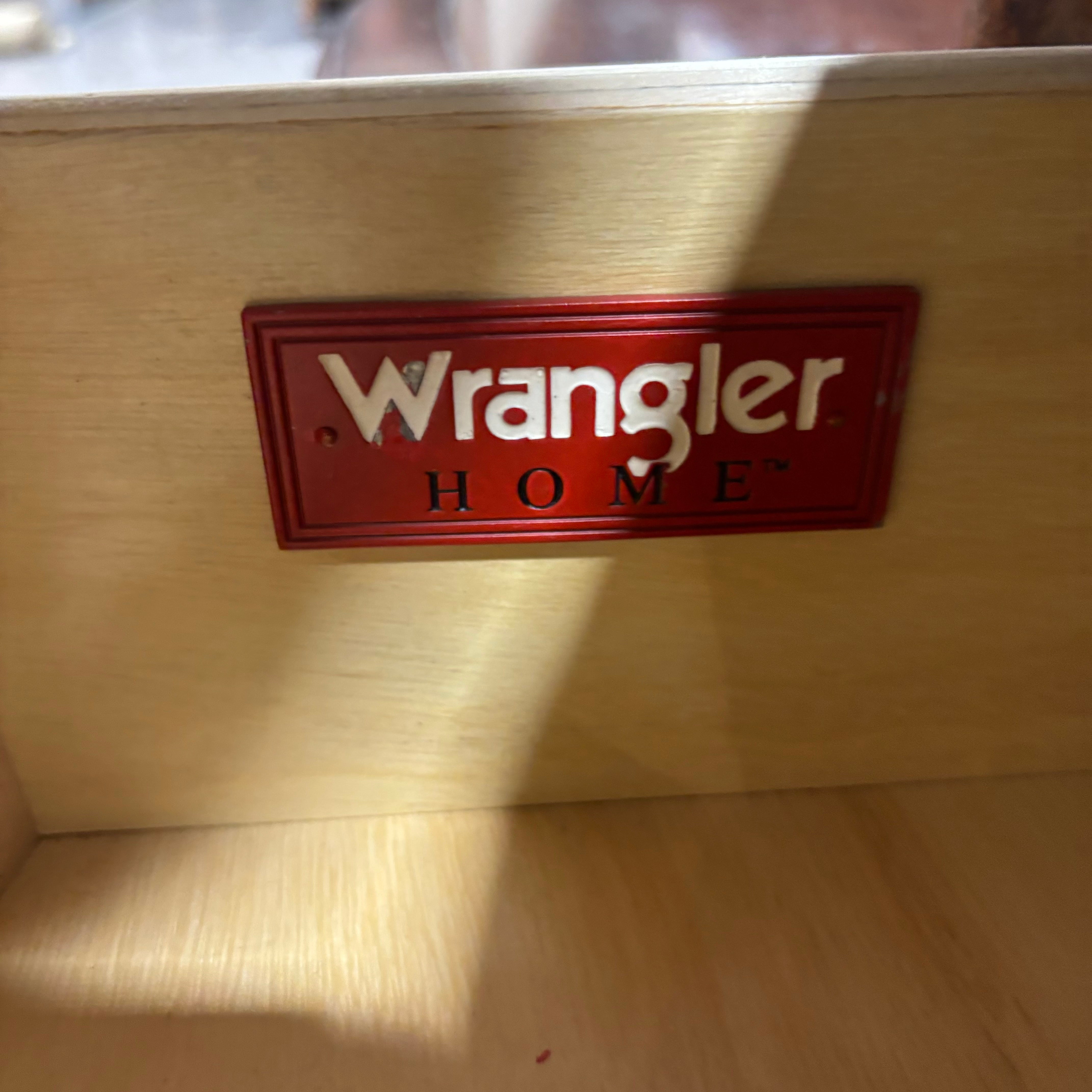 Wrangler Home Dark Finish Wood 3 Drawer Chest 36"x 19.5"x  33"