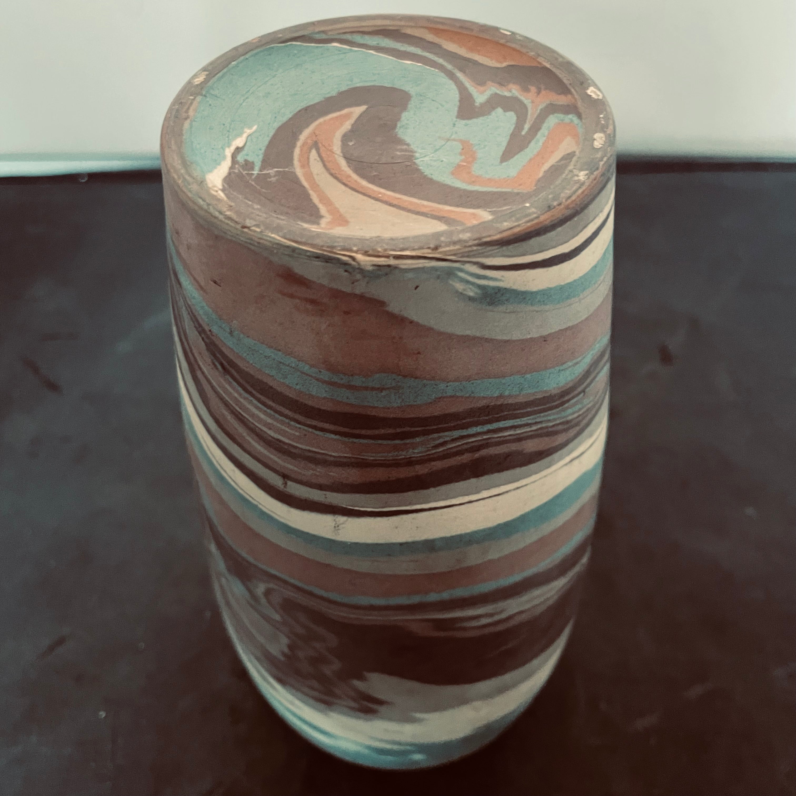 Niloak Mission Swirl Pottery Vase, 8"x4""