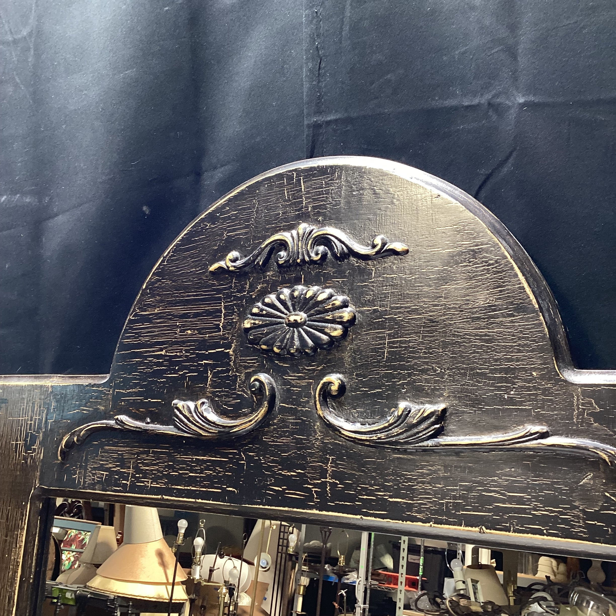Vintage Floral Applique Wall Mirror 26" x 32"