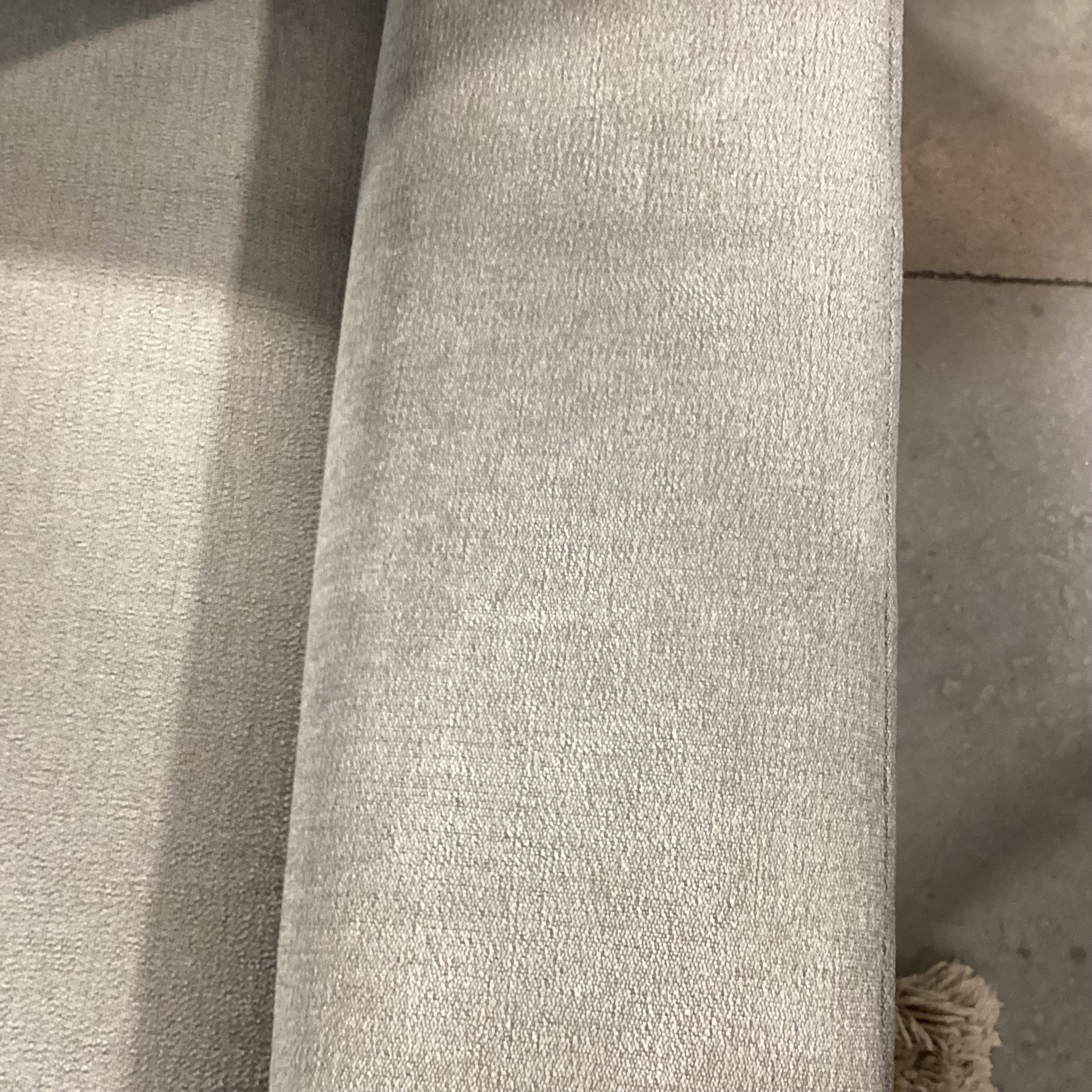 Room & Board Grey Woven 2 Piece with Chaise Modern Sectional 106"x 65"x 42"x 24"