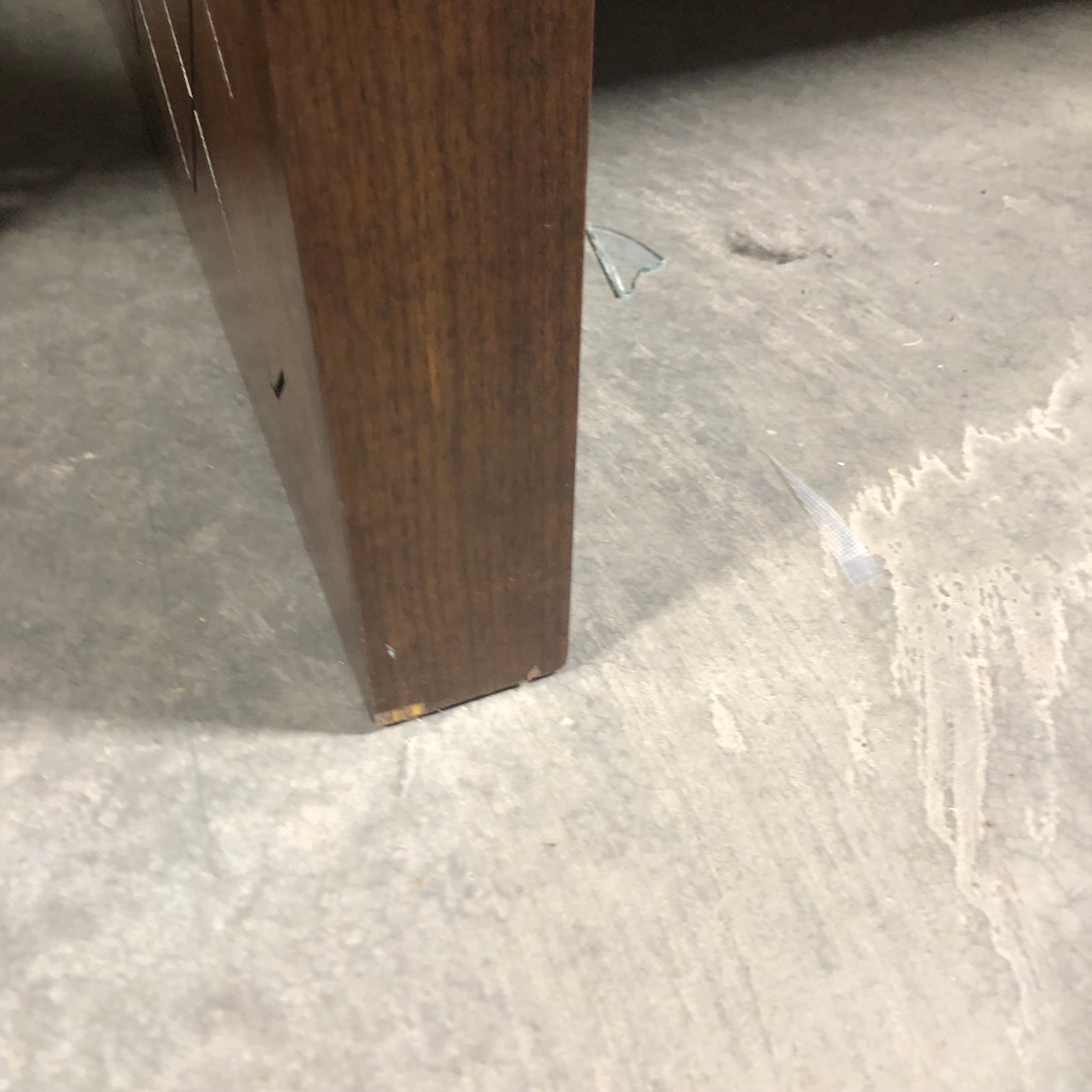 Dark Finish Oak Office Desk 60"x 28"x 30.5"