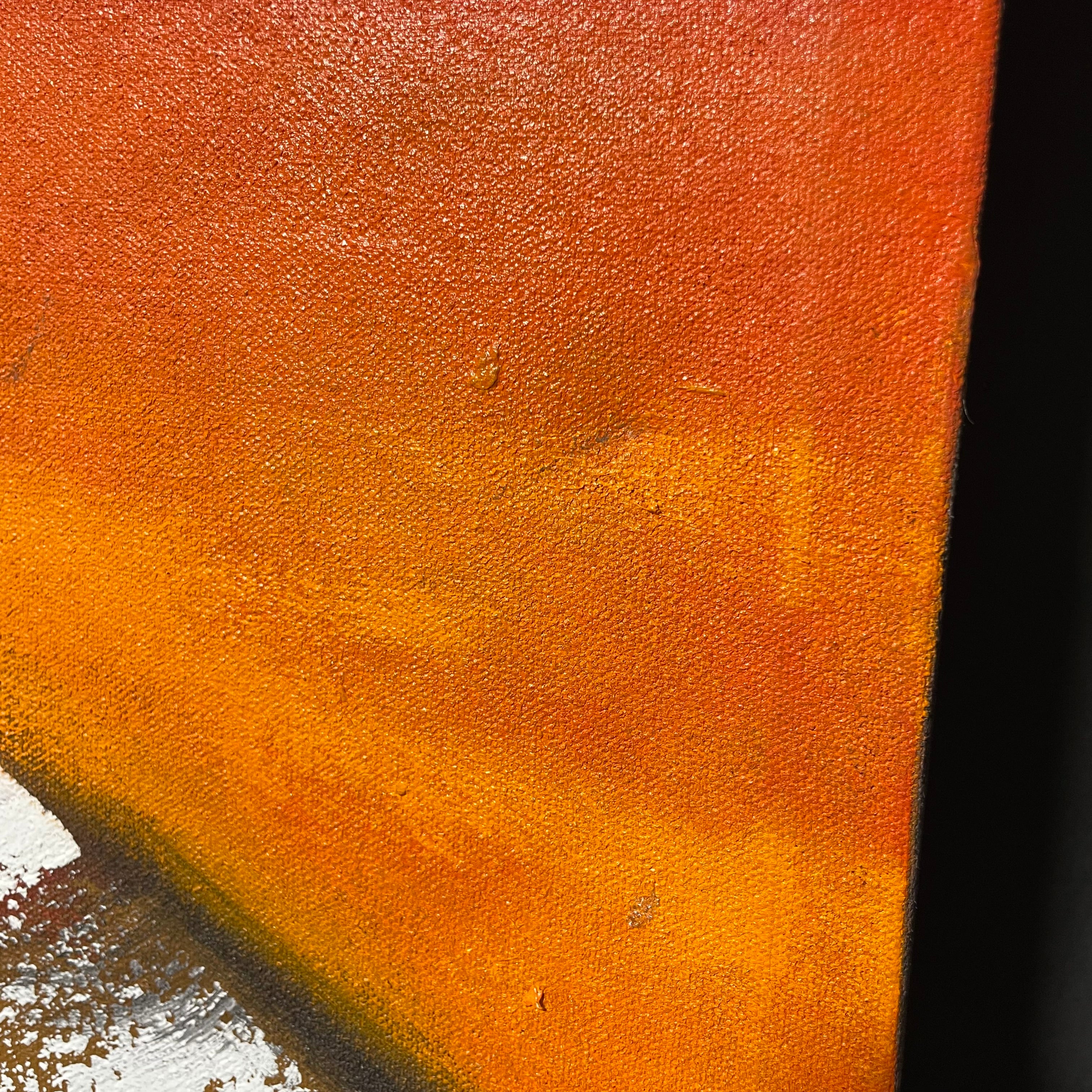 Todd Marinovich Signed "BB Cowboy 2" Original Mixed Media Canvas Painting  37" x 71"