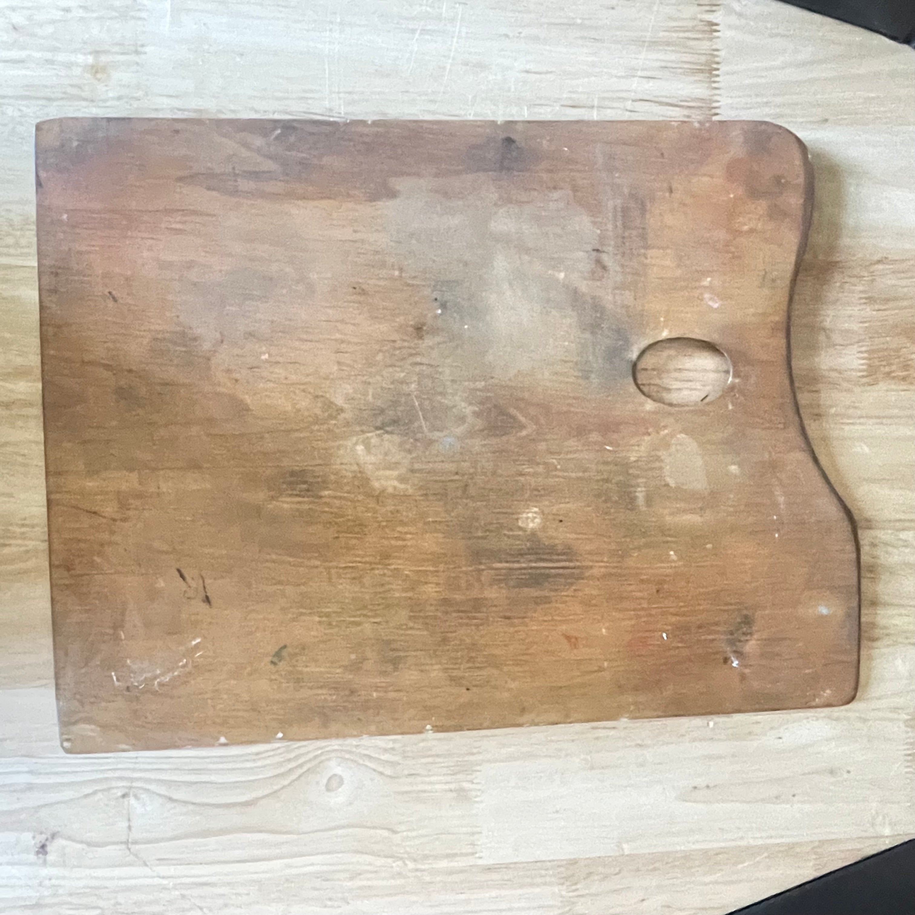 Set of 4 Vintage Wood Cappalletto Artist Palettes, Made in Italy
