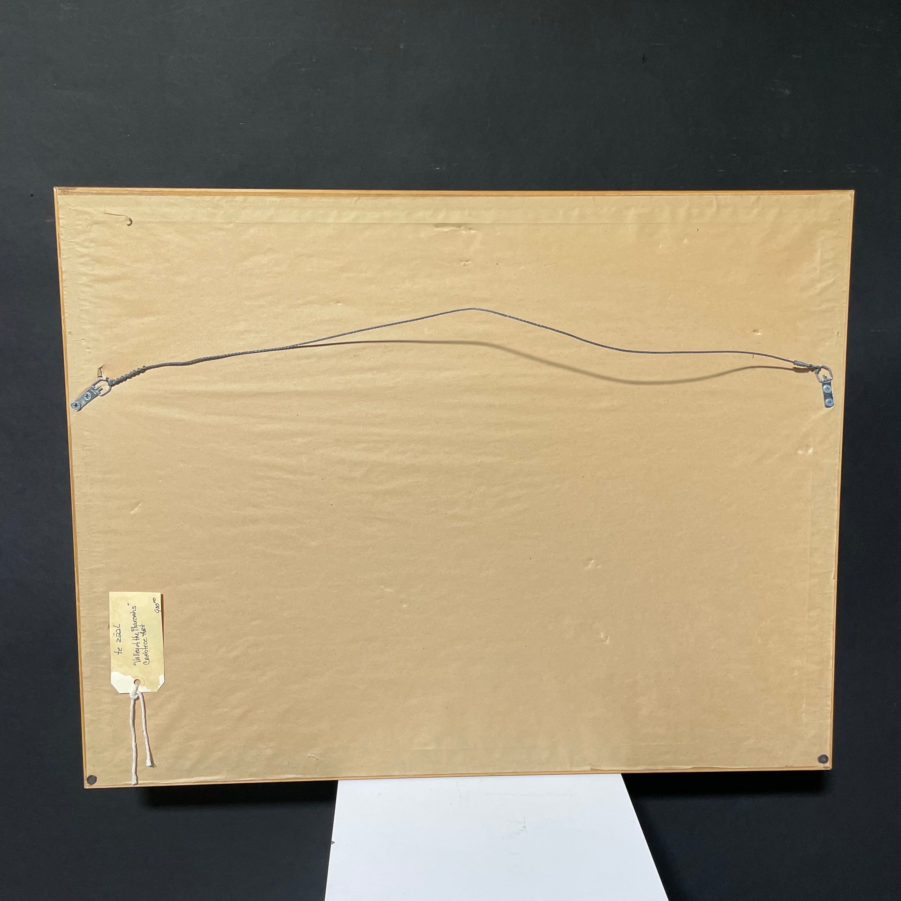 Crabtree Art "Valley Of The Pharaohs" Photograph Matted In A Wooden Frame 24 1/2" x 32"