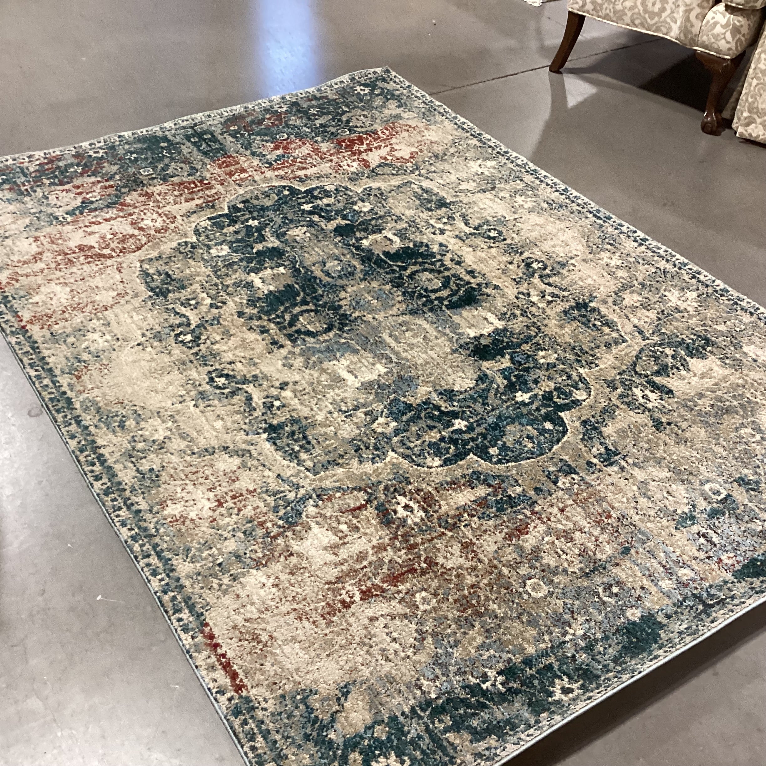 Oriental Weavers Empire Teal Rust Multi Rug 5'3"x 7'6"