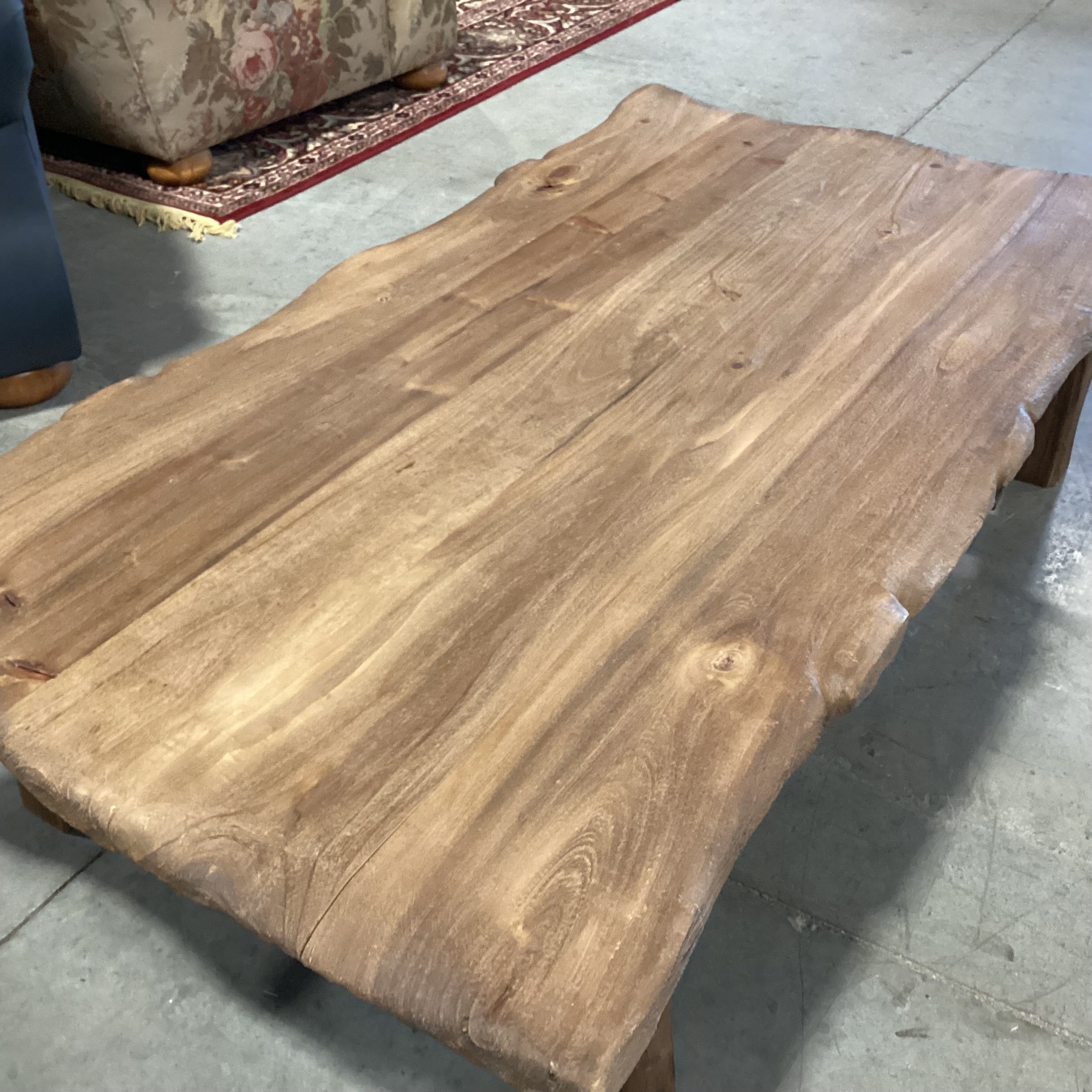 Rustic Wood Coffee Table 55"x 30"x 14"