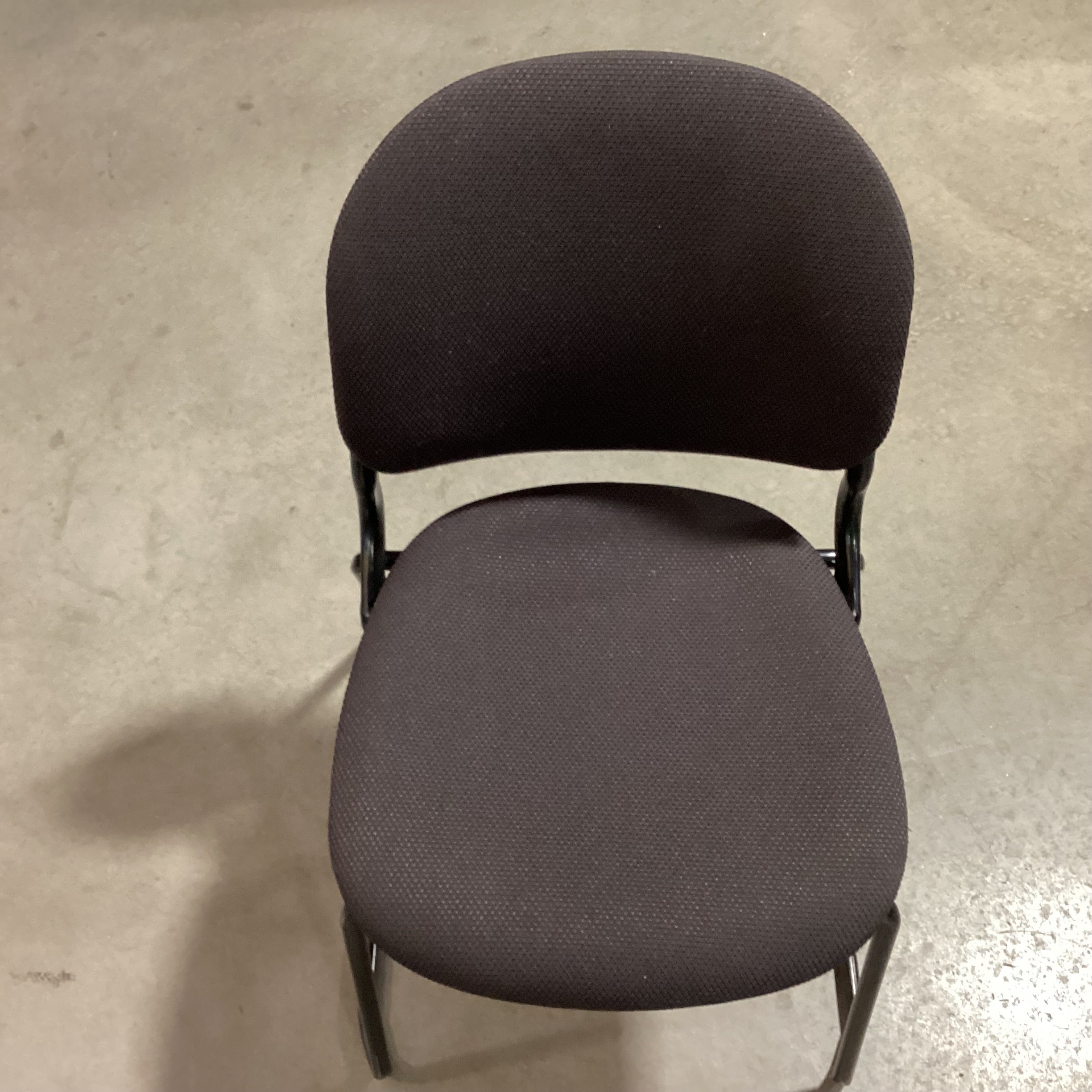 Torsion Designed by Giancarlo Piretti Black Metal & Mesh Stack Chair 21"x 25"x 33"