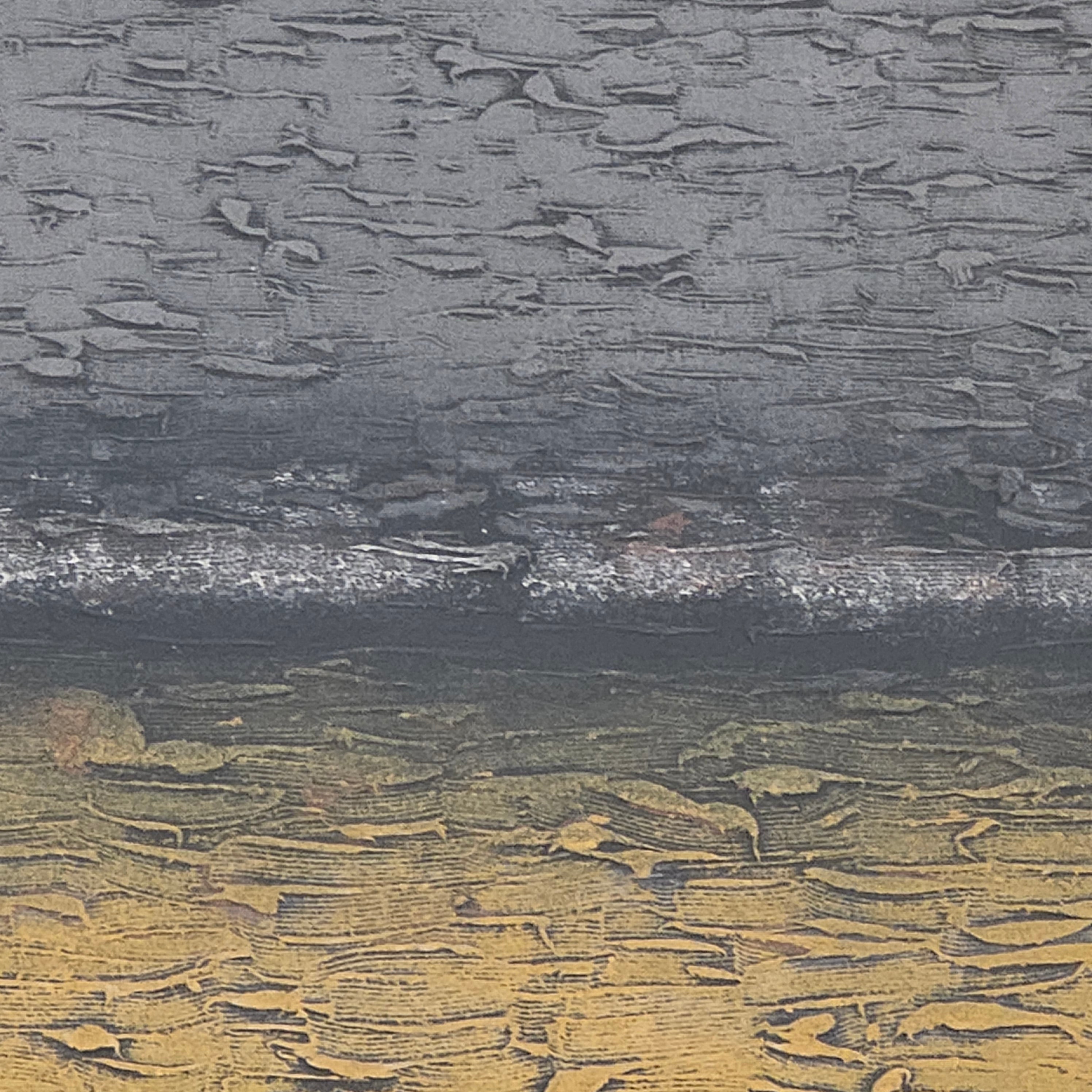 Modern Rendition of "The Yellow Brick Road" Textured Art on Canvas (3 Pieces Sold Separately) 5'x6' Each