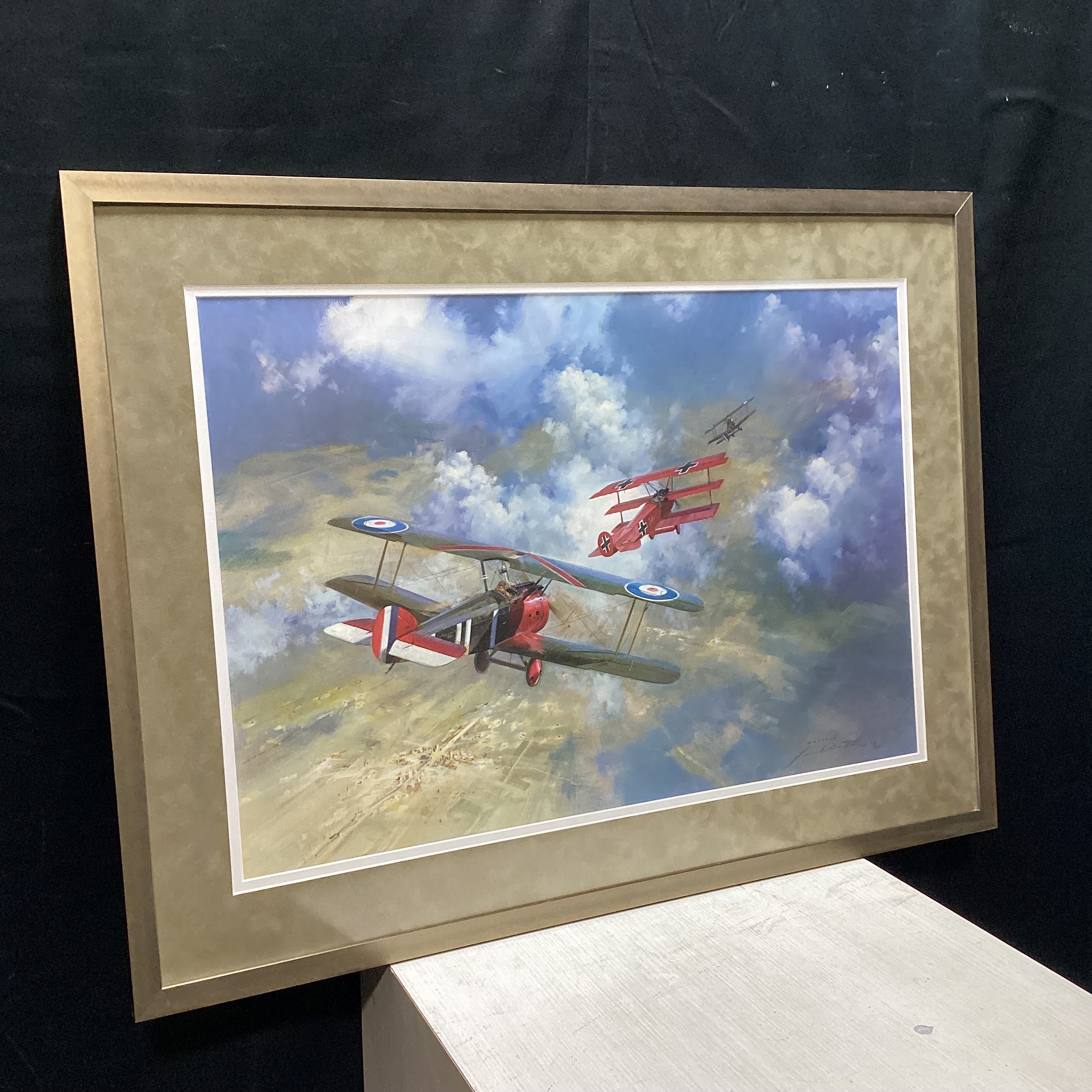 Frank Wootton Signed Limited Edition "Last Combat Of The Red Baron" Framed Print 35.5" x 27"