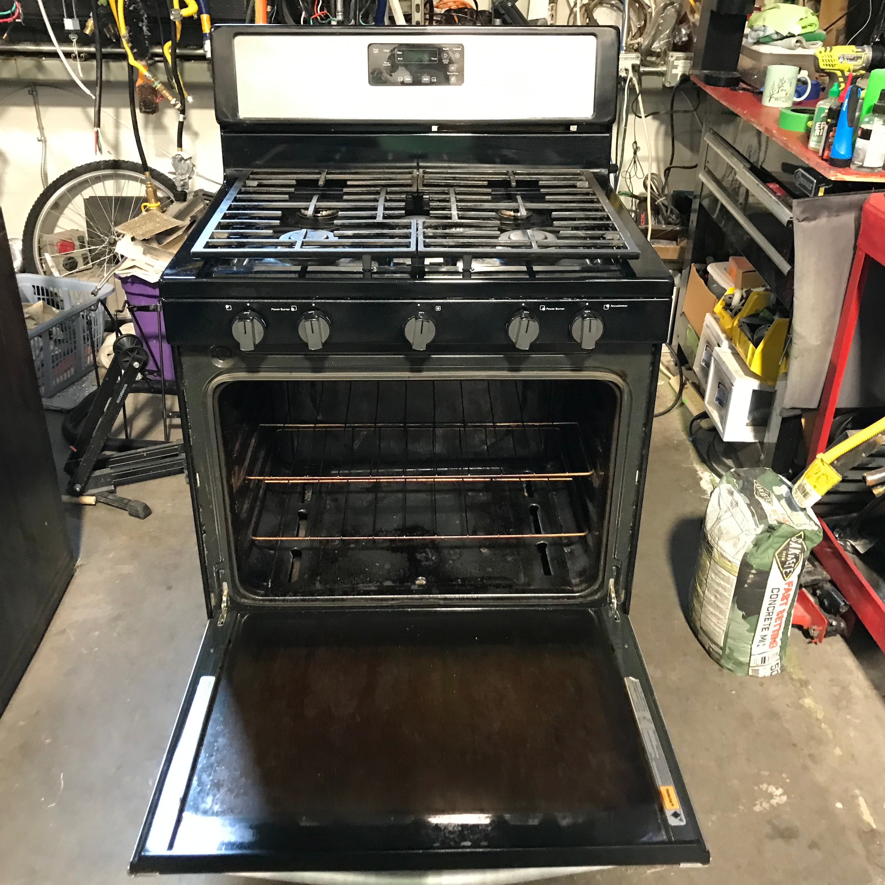 Whirlpool Stainless Steel 5 Burner Gas Range 30"x 25"x 47"